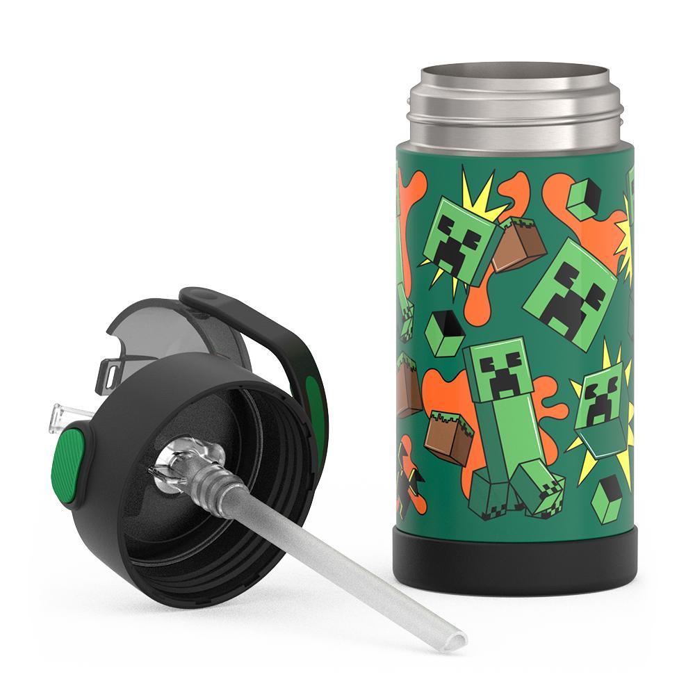 12oz FUNTAINER® WATER BOTTLE MINECRAFT、mySite、noshort