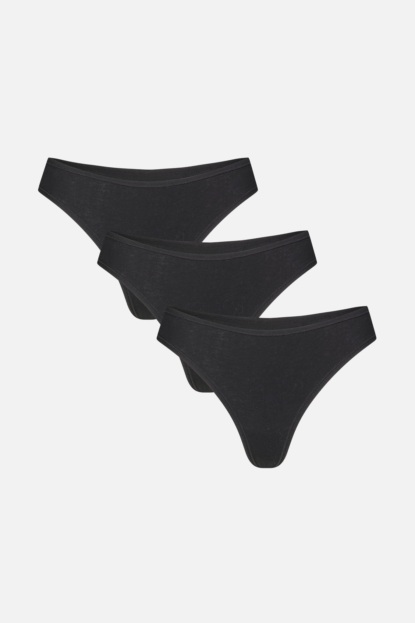 Cloud Cotton Low Thong in Black (Pack)、mySite、bengalsvssteelers