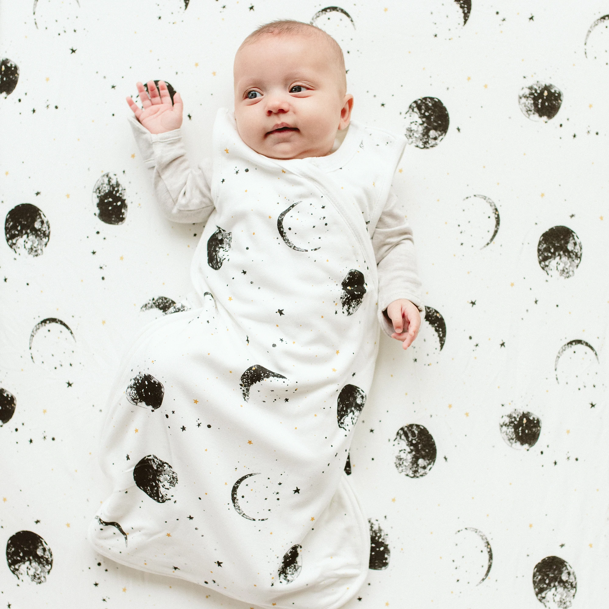 Bamboo Organic Cotton Slumber Sleepbag - Many Moons、mySite、g9winljtr