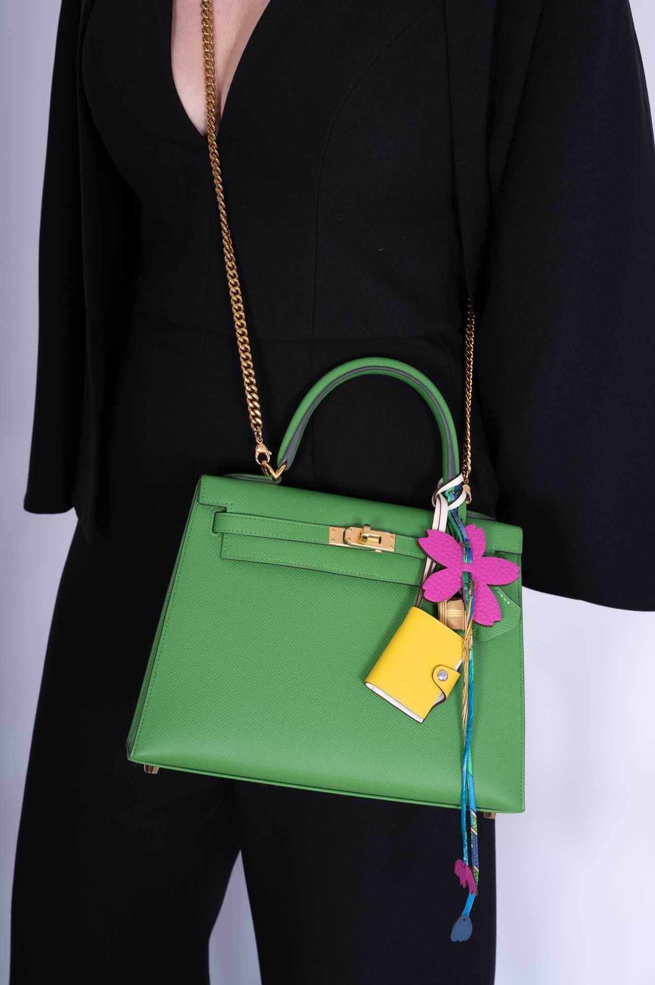 Hermès Kelly 25 Sellier Vert Yucca Epsom Gold Hardware、mySite、garminoutage.com