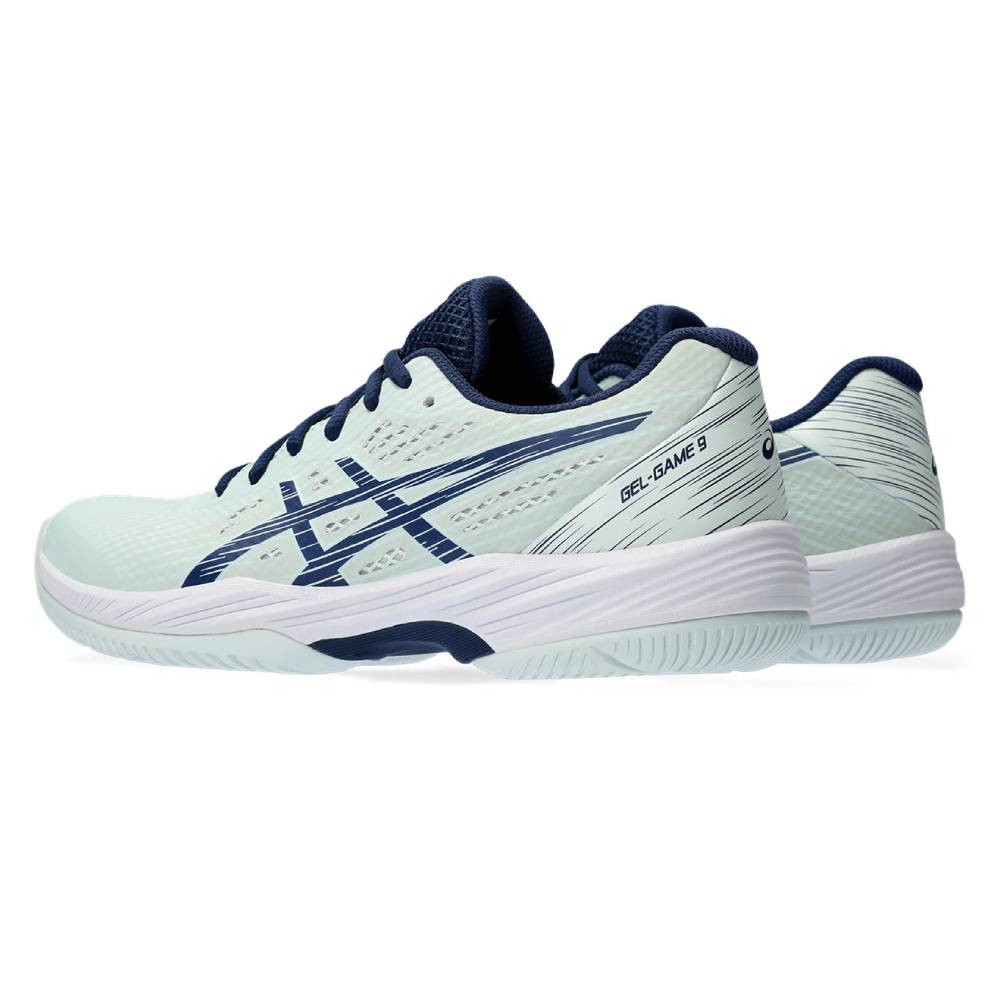 Asics Gel Game 9 Women's Tennis Shoe (Pale Mint/Blue)