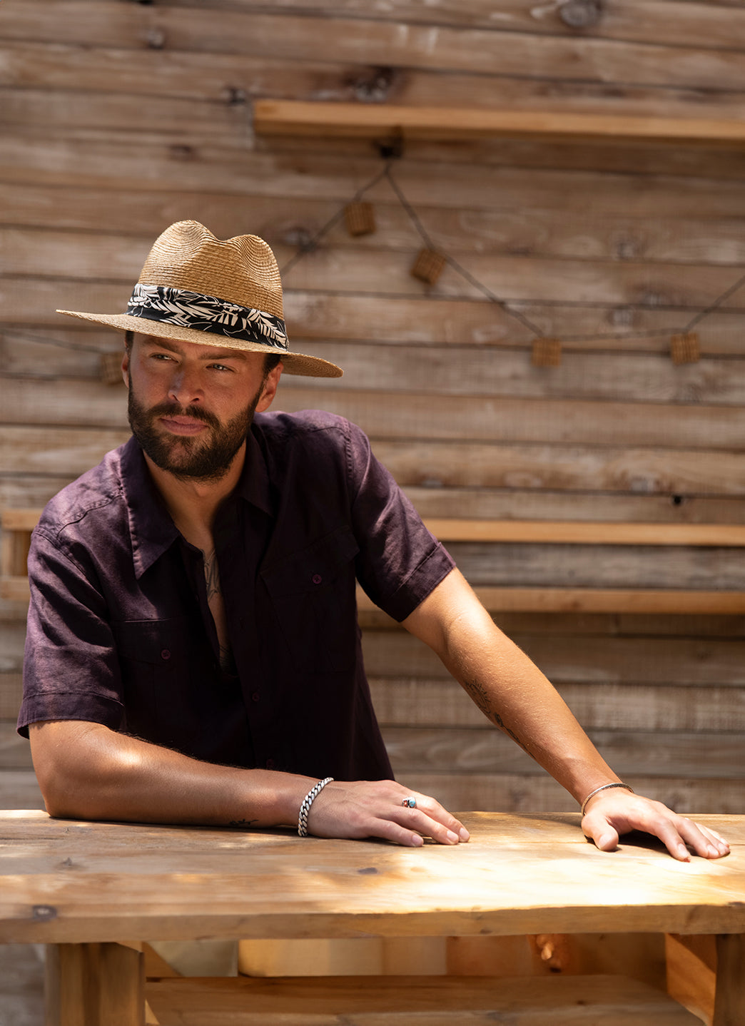 Peter Grimm Men's George Resort Panama Style Straw Hat、mySite、noshort