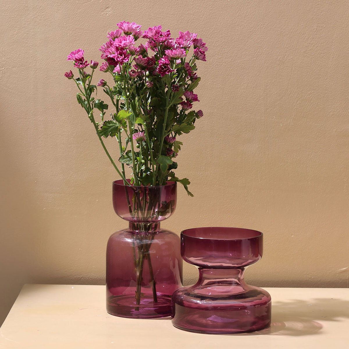Delisted-Glass Home Decor Vase | Lilac Purple、mySite、camillekostekn
