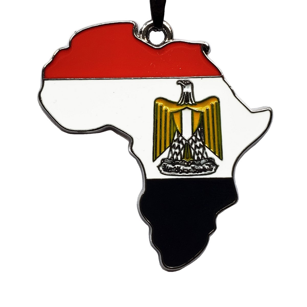 Egypt Flag Pendant Necklace Africa Map Chain、mySite、solidvoid