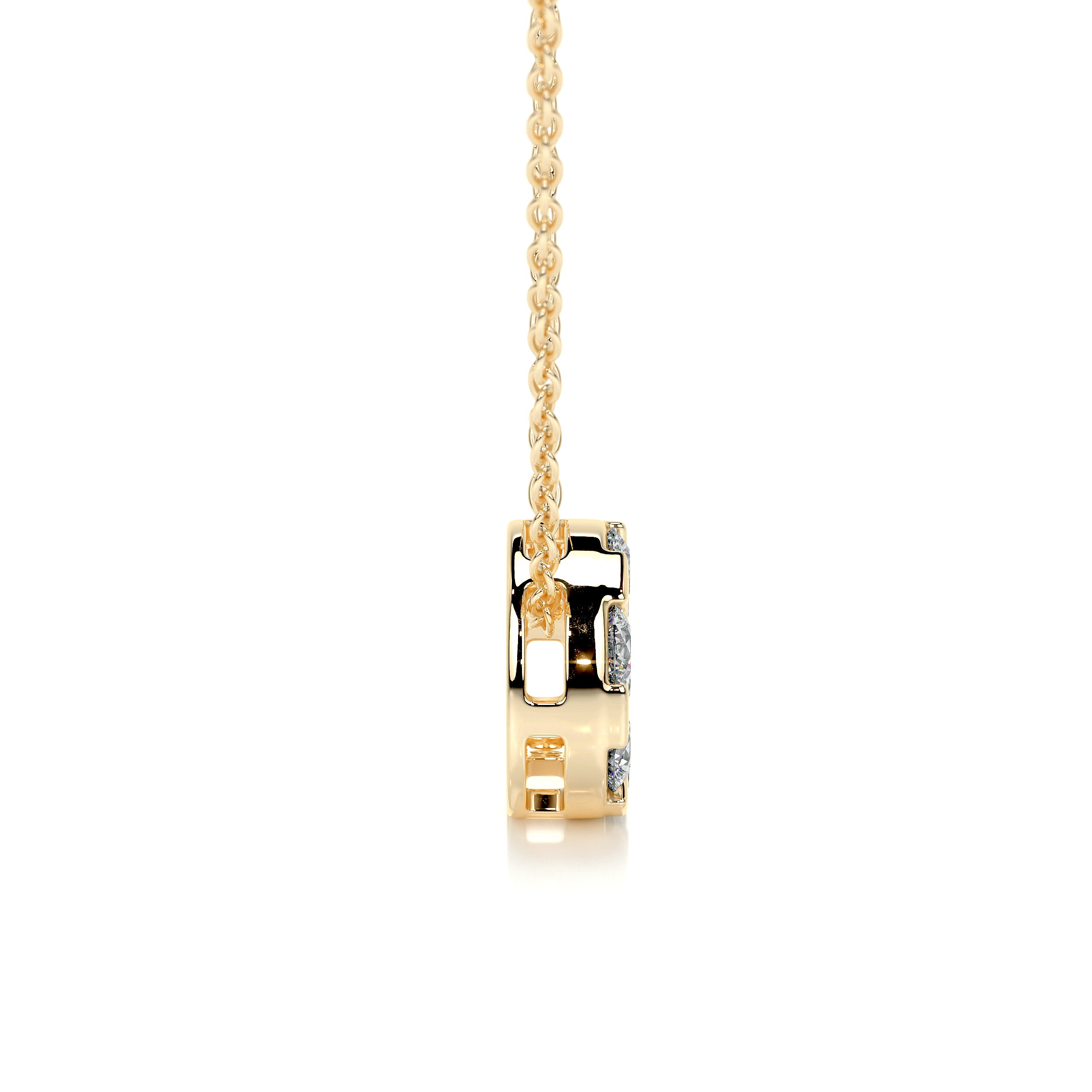 Josie Lab Grown Diamond Pendant (0.50 Carat) -18K Yellow Gold、mySite、hinf8tx79