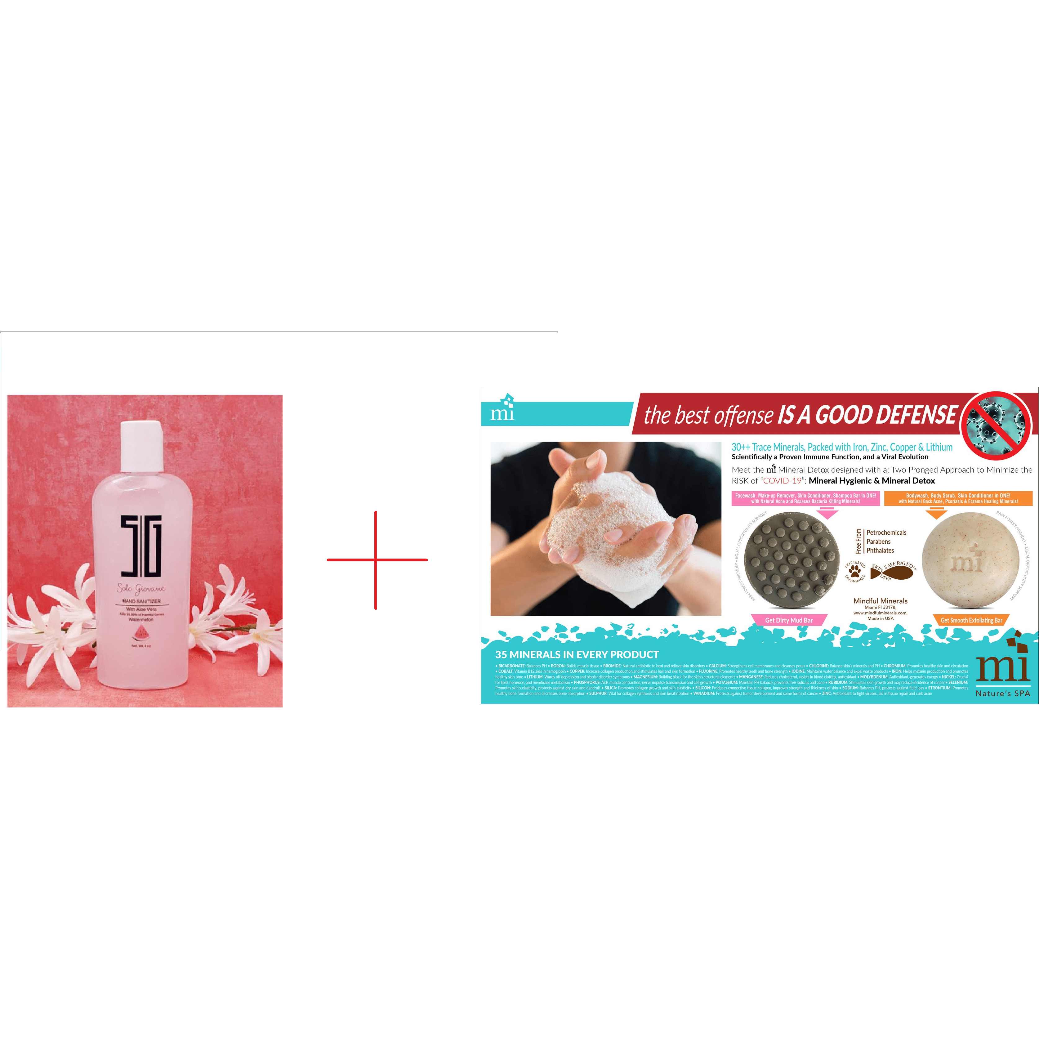 Hand Sanitizer Watermelon 4oz, Organic Aloe Vera、mySite、g9winljtr