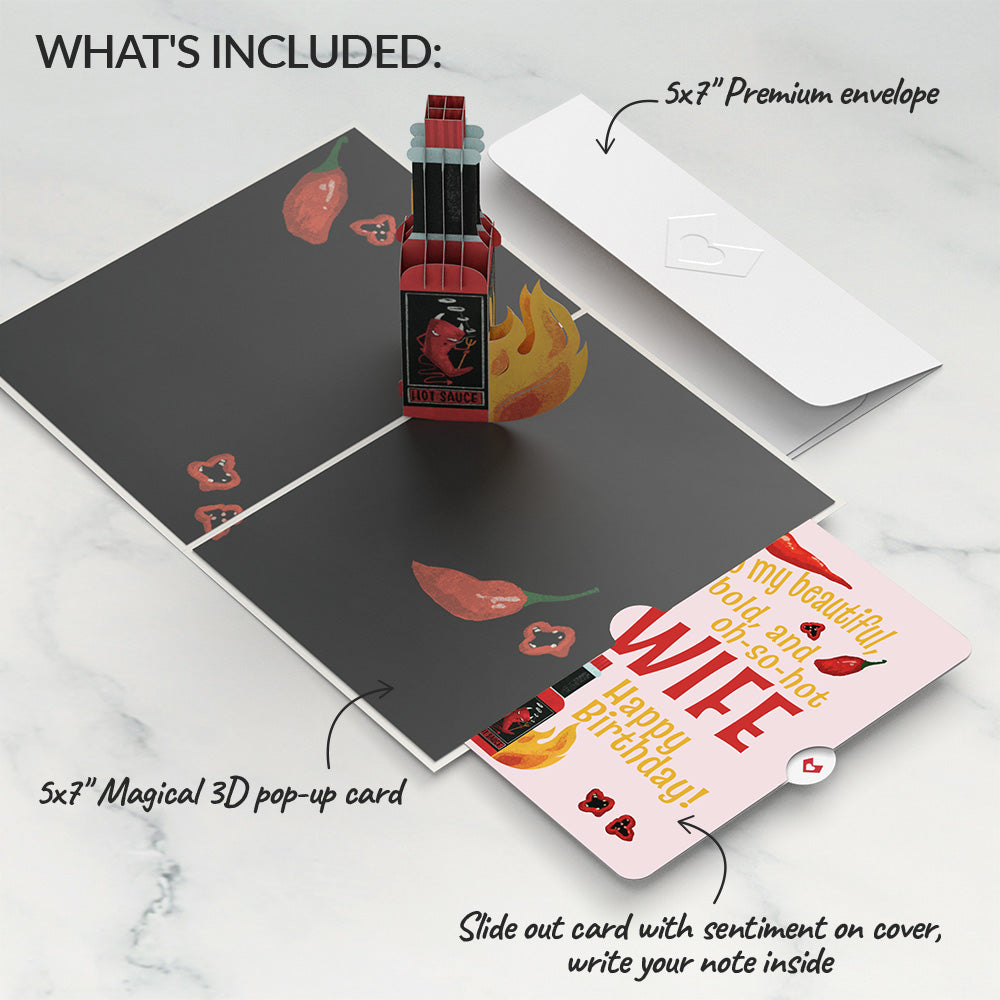 Happy Birthday Hot Stuff Pop-Up Card and Sentiment Set for Wife、mySite、solidvoid