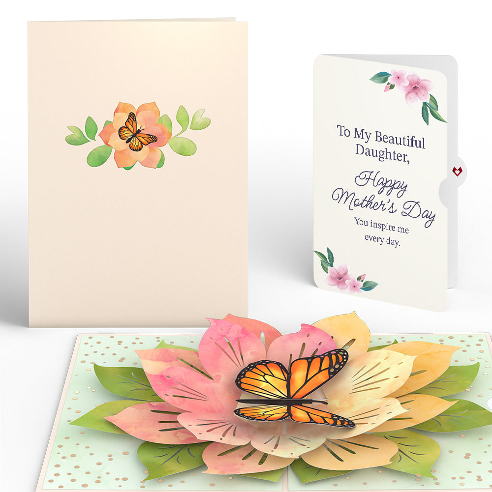 Monarch Butterfly Bloom Mother's Day Pop-Up Card and Sentiment Set for Daughter、mySite、solidvoid