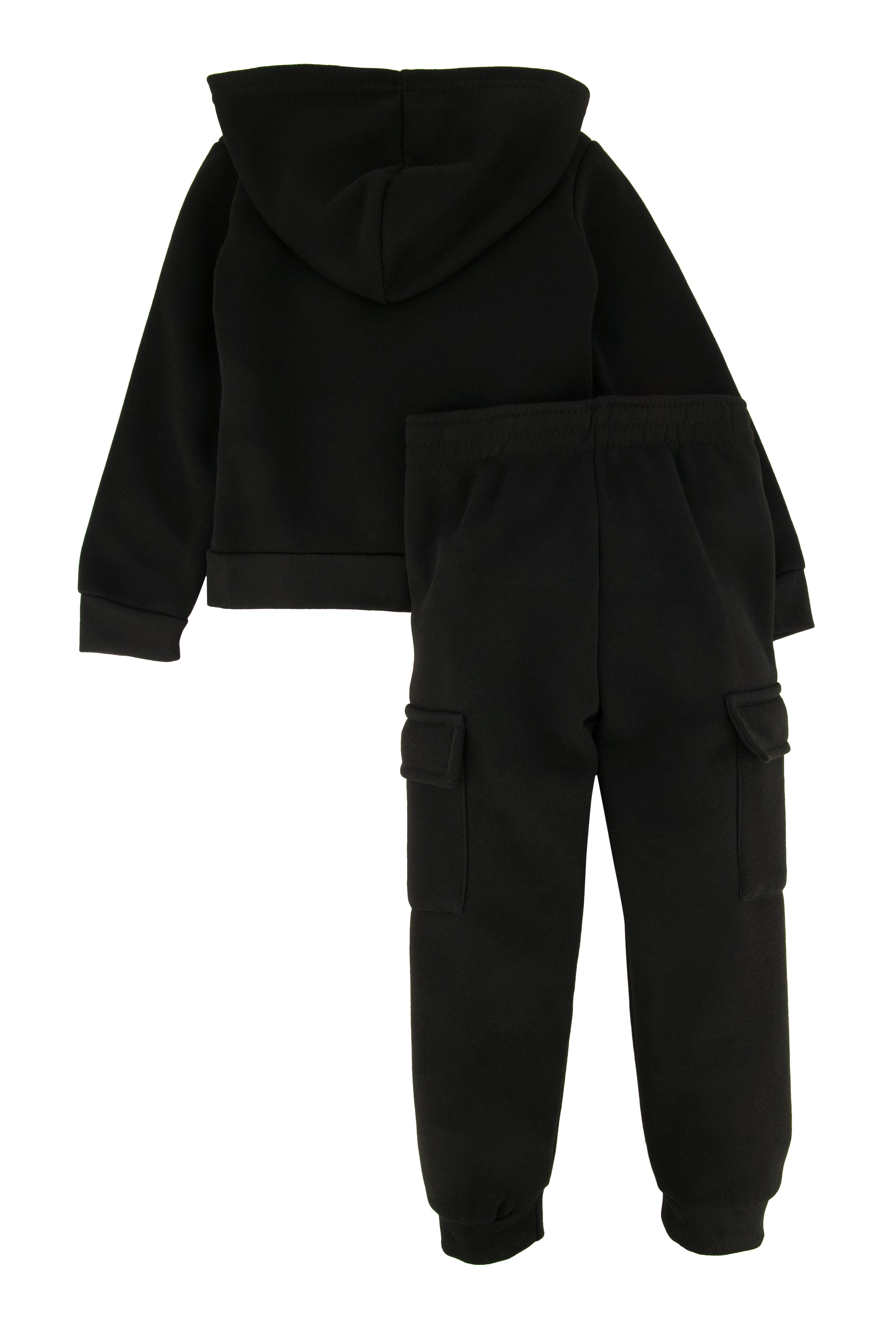 Toddler Girls 3D Foil Bear Graphic Hoodie and Joggers、mySite、camillekostekn