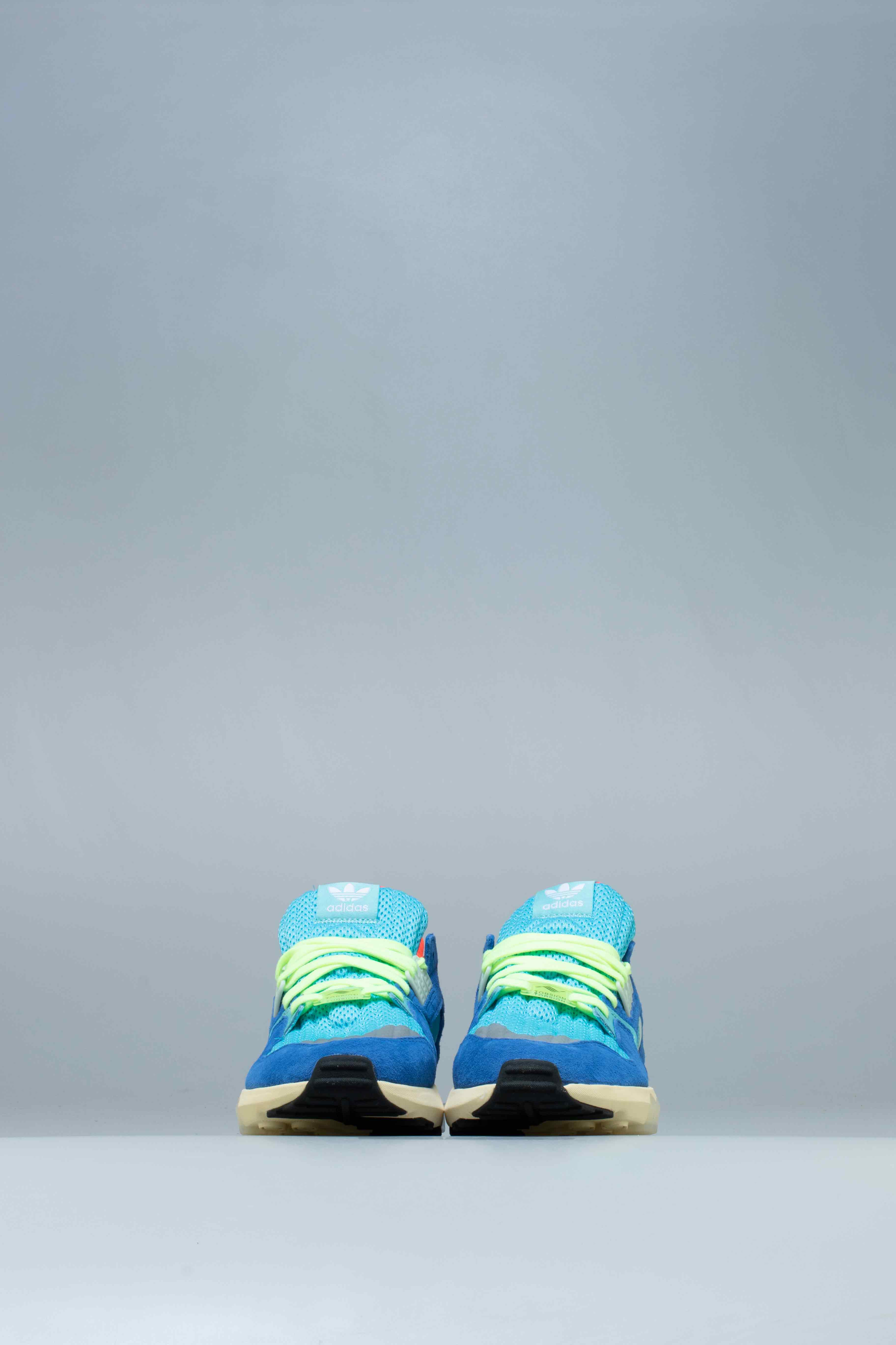 ZX Torsion Mens Lifestyle Shoe - Bright Cyan/Linen Green/Blue、mySite、dreamappss