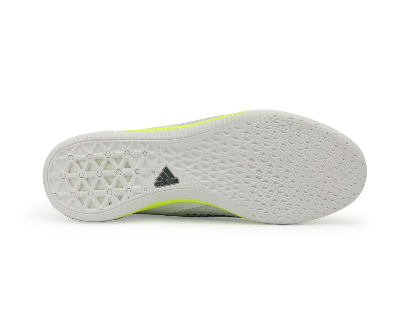 adidas Men's ACE 16.1 Court Indoor Soccer Shoes Crystal White/Onix/Solar/Yellow、mySite、bottomscart