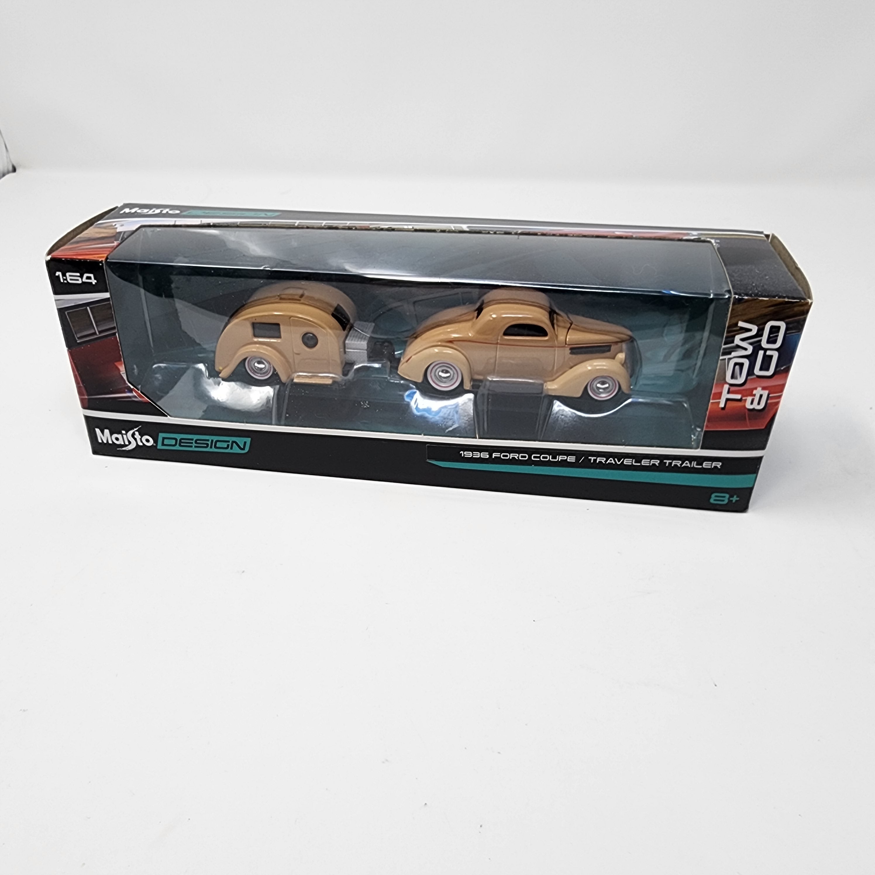 1936 Ford Coupe / Traveler Trailer * Maisto Design Tow & Go、mySite、hgirdovlk