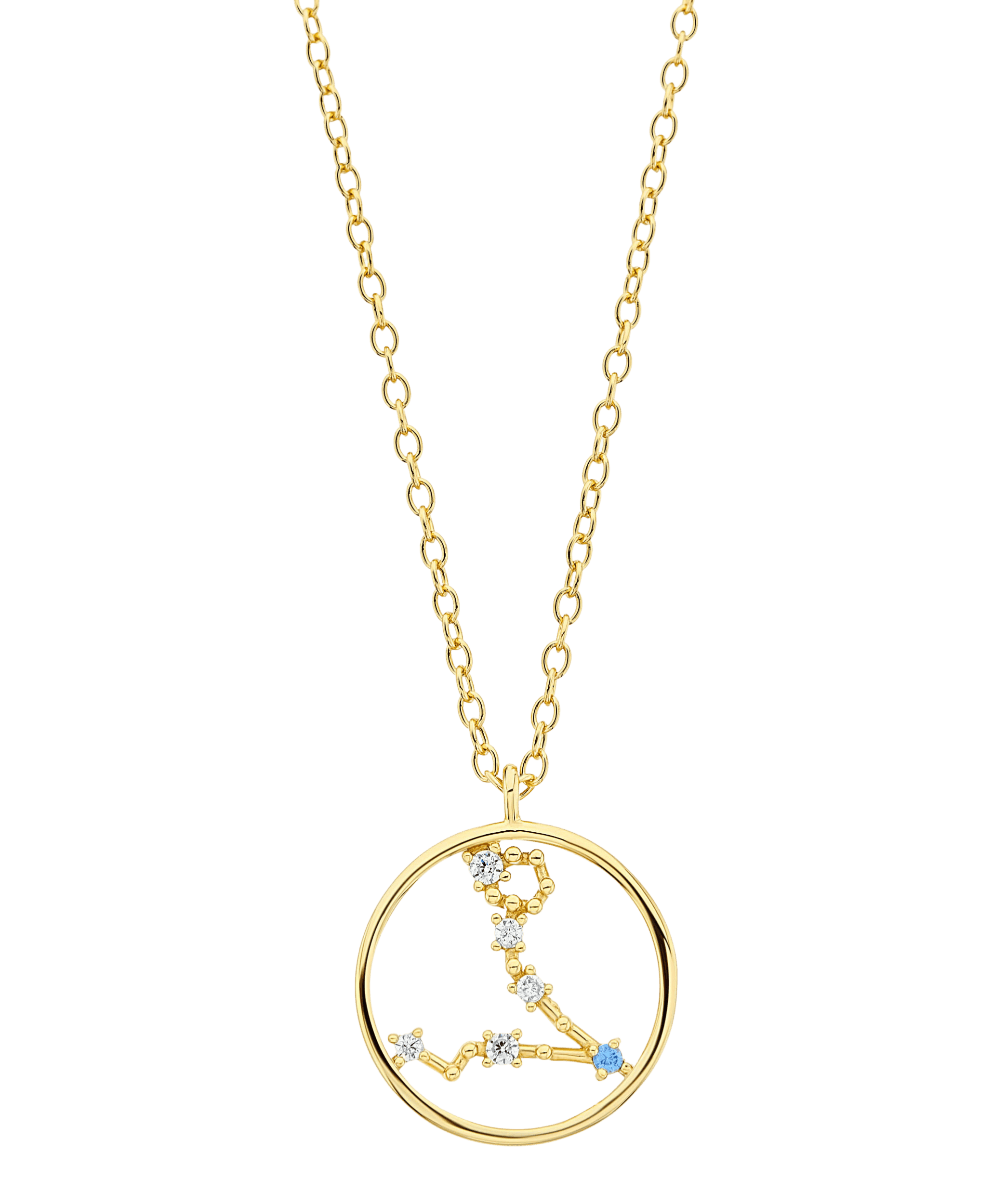  Zodiac Necklace Pisces 18ct Gold Plated