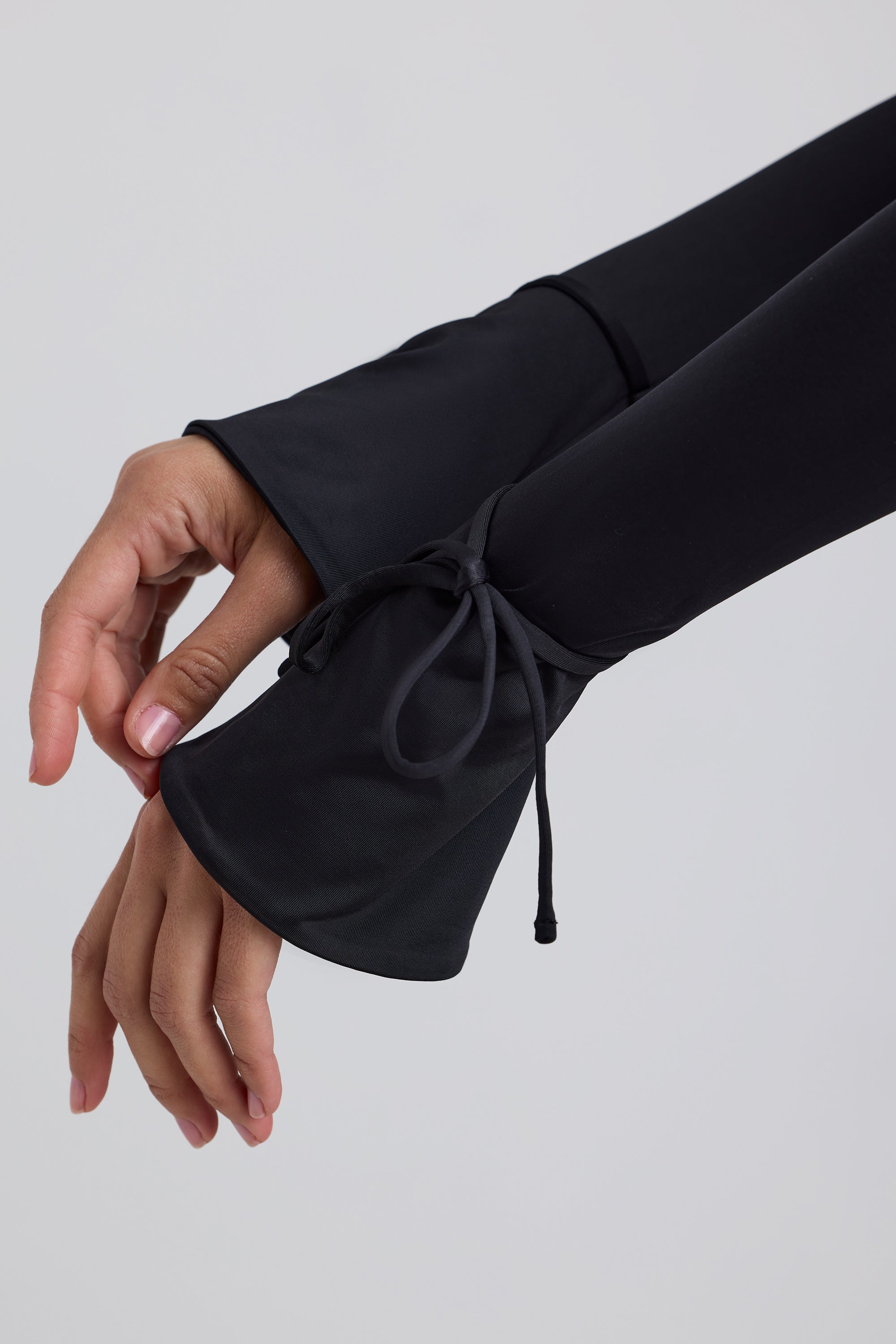 Slinky Jersey A-Line Mini Dress in Black、mySite、solidvoid