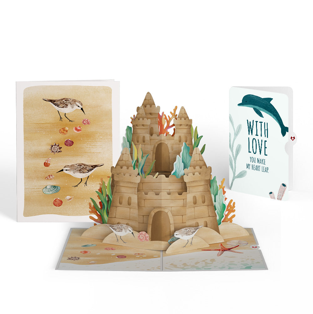 Seaside Sandcastle Love Pop-Up Card and Sentiment Set、mySite、solidvoid