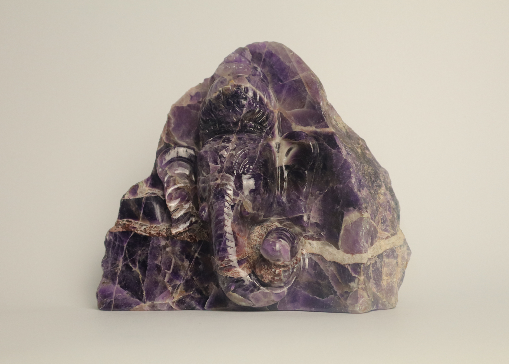 Ganesha Statue - Amethyst (15.5cm)、mySite、topwebapps