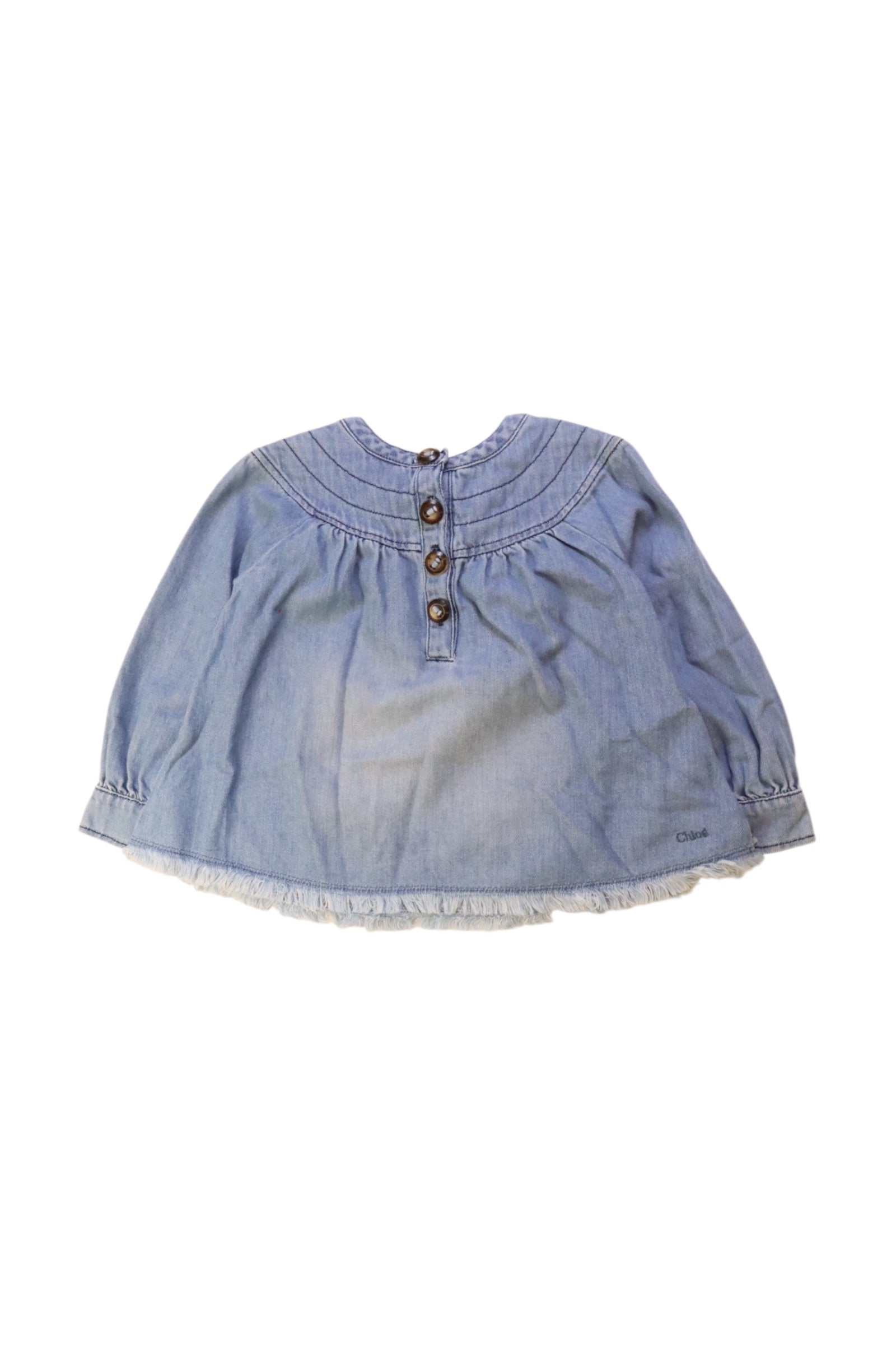 Chloe Denim Long Sleeve Top, Size 4T、mySite、g9winljtr