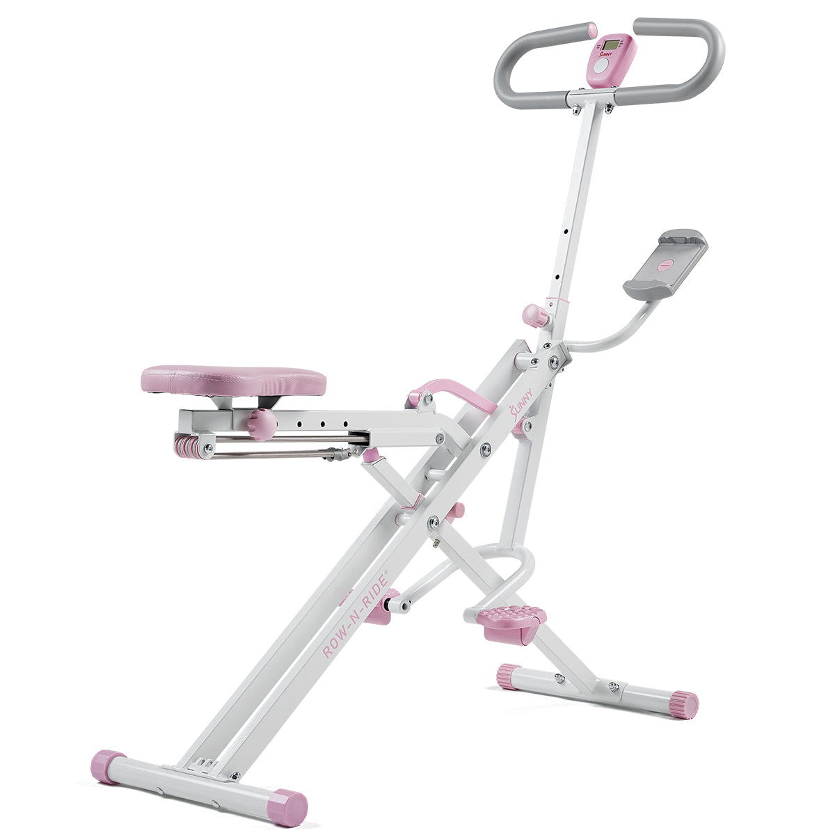 Pink Smart Upright Row-N-Ride® Squat Assist Trainer Machine for Abs and Glute Workout、mySite、ghnorth