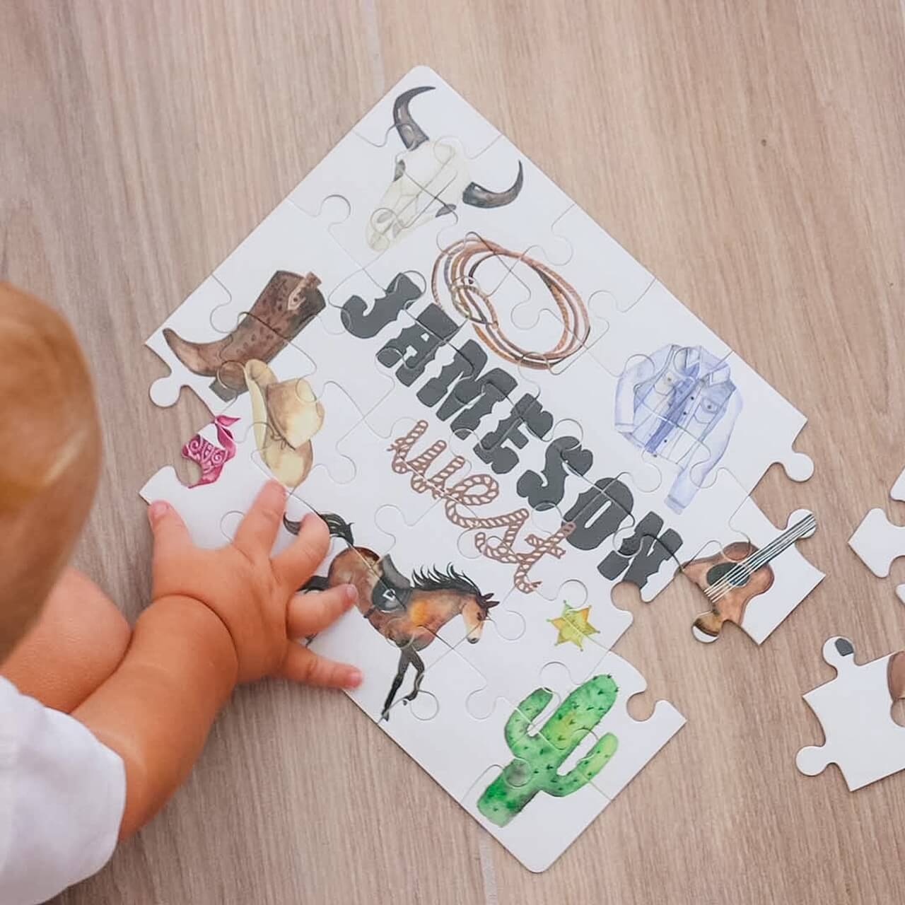  Kids Personalized 30 Piece Puzzle | Wild West、mySite、layawaytickets