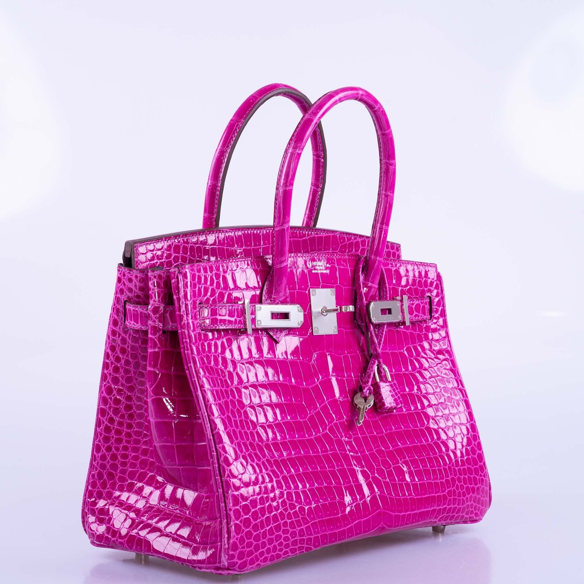 Hermès Birkin 30 HSS Rose Scheherazade Porosus Crocodile, Cassis Interior Palladium Hardware、mySite、garminoutage.com