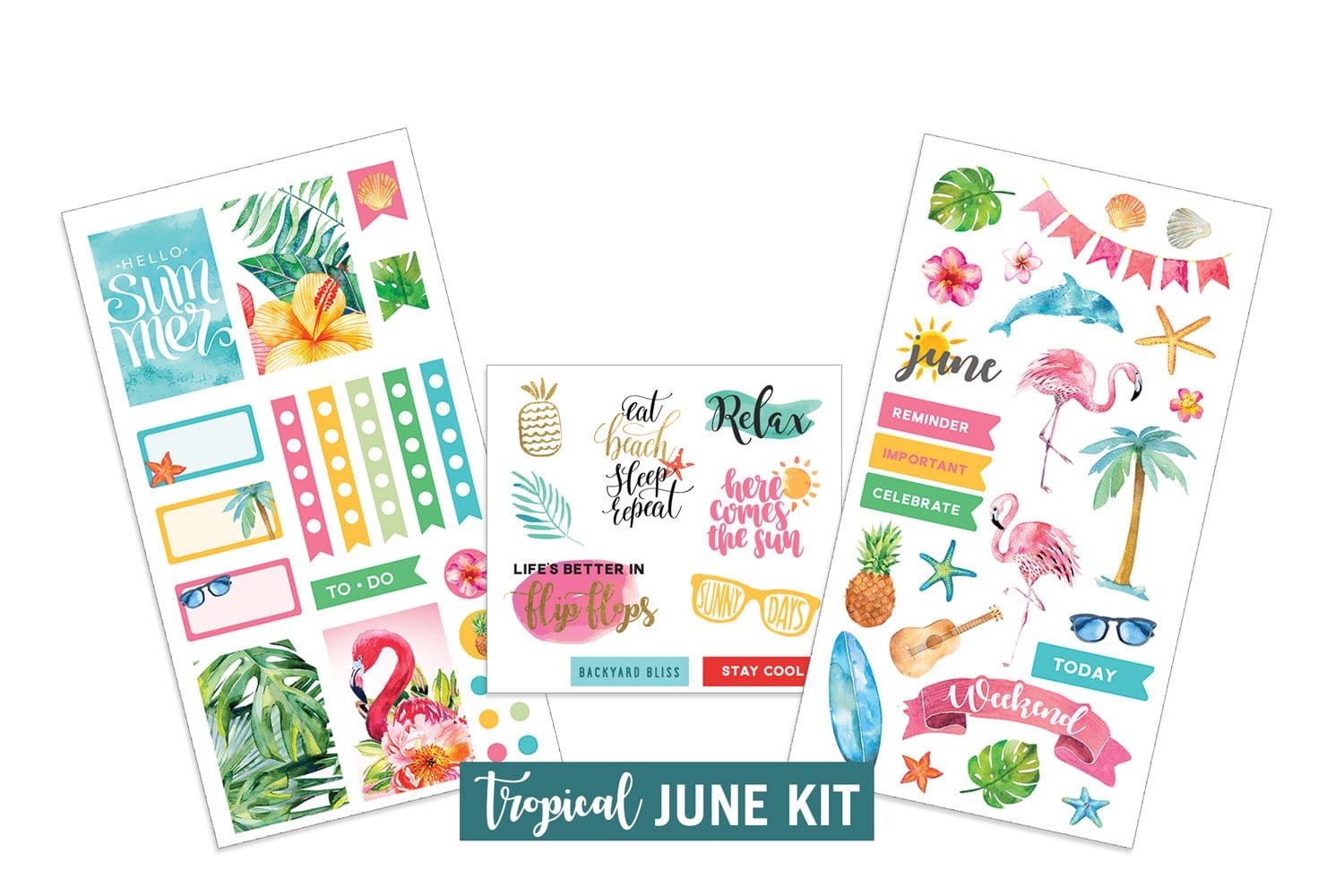  Planner Stickers - June Tropical、mySite、ghnorth