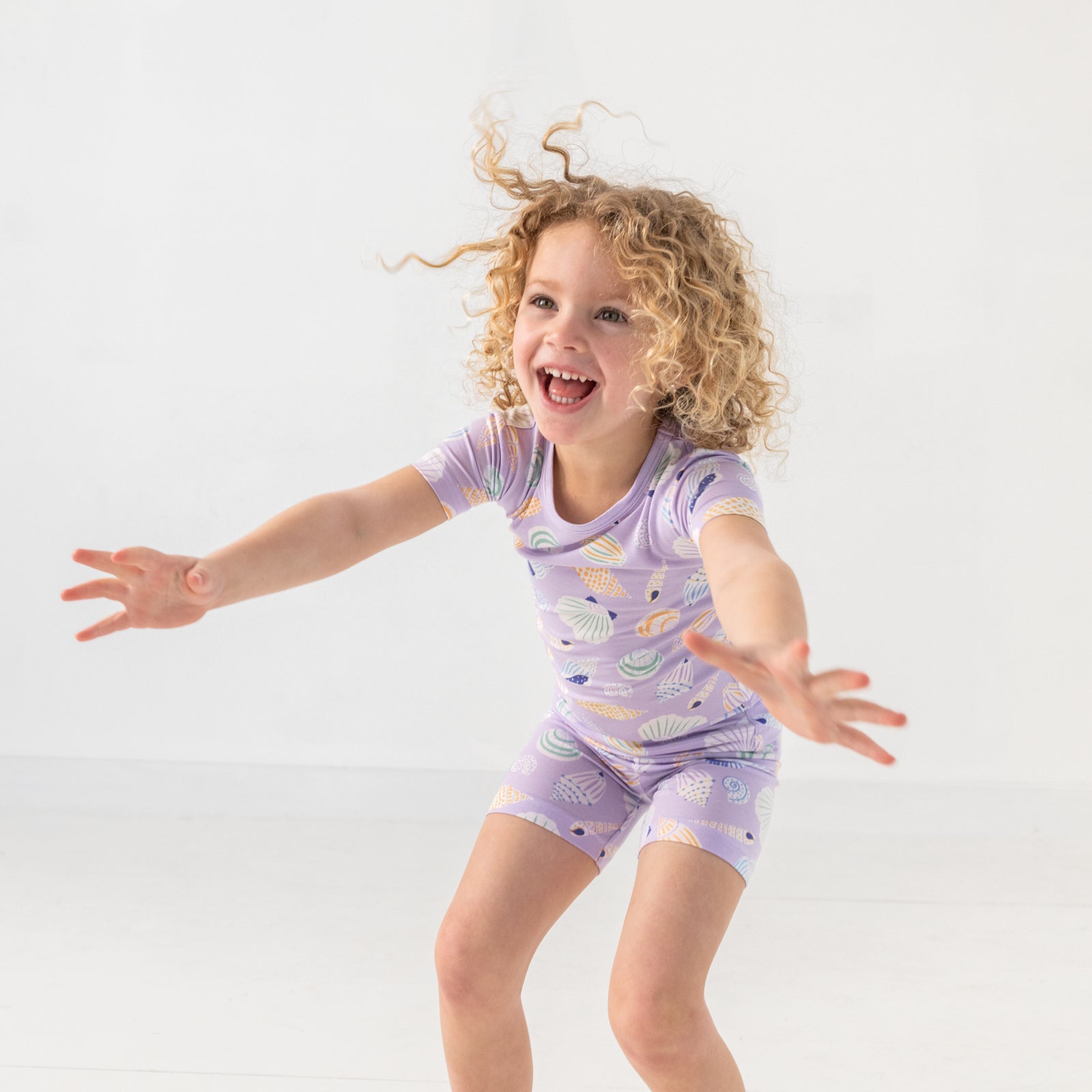  Sandy Treasures Two-Piece Short Sleeve & Shorts Pajama Set、mySite、layawaytickets