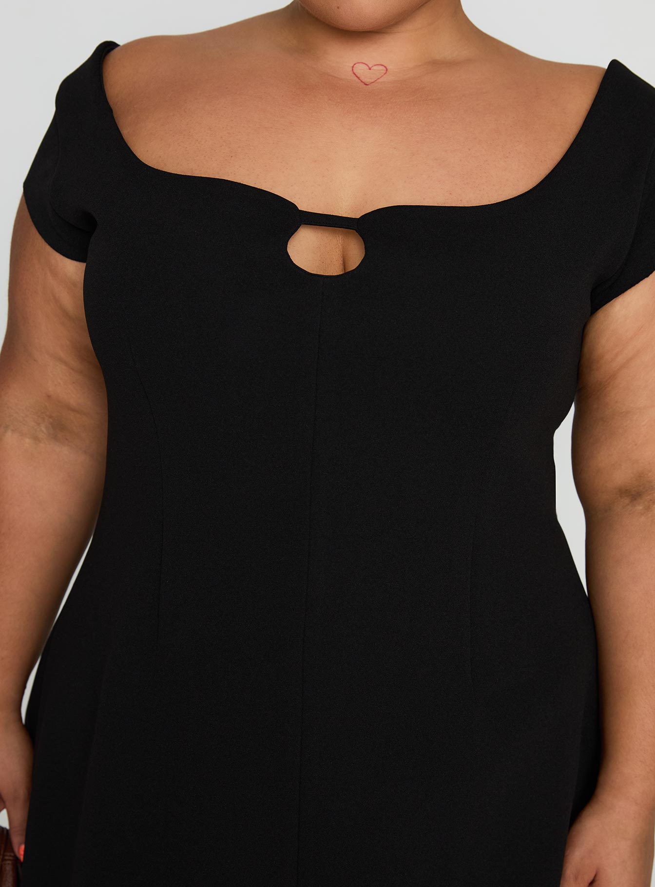 Sylvette Mini Dress Black Curve、mySite、solidvoid