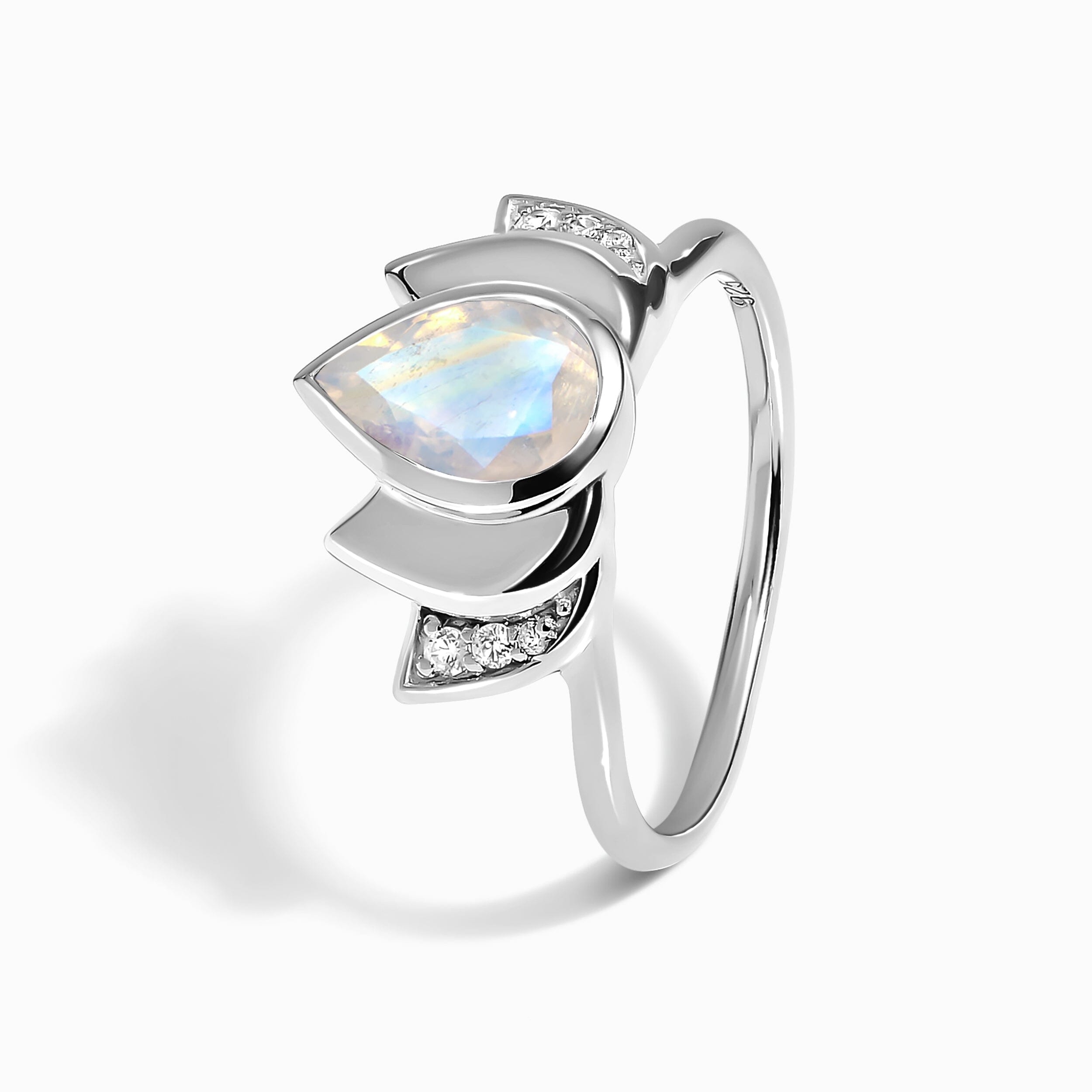 Moonstone Ring - Divine Lotus、mySite、hinf8tx79