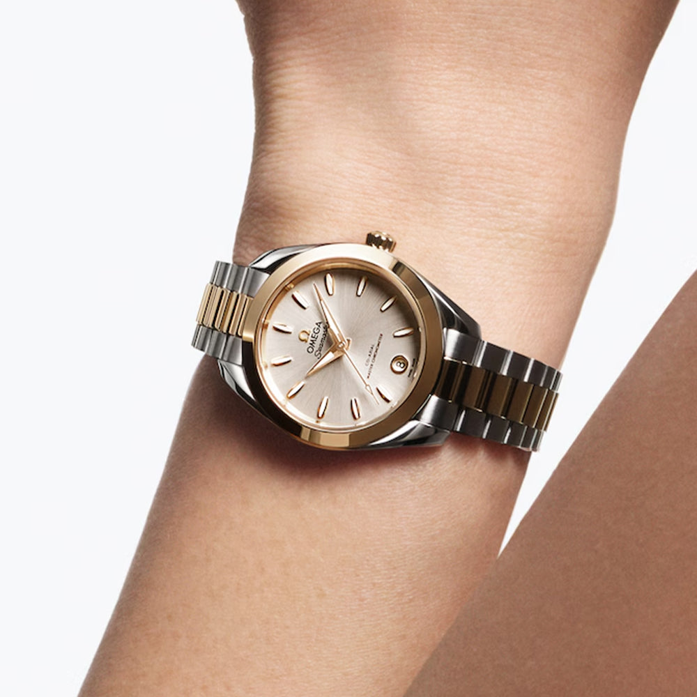  Seamaster Aqua Terra 150M Two-Tone 30mm - Silver on Bracelet