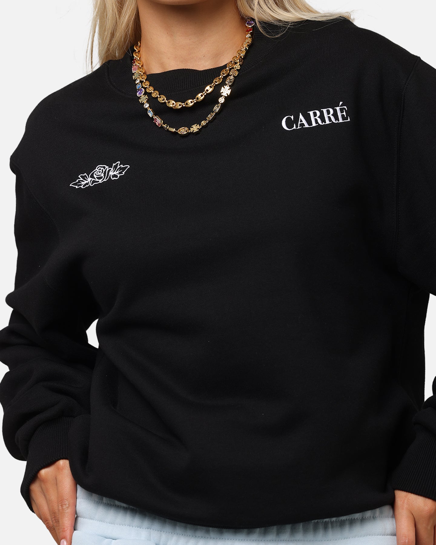 Carre Bloom Crewneck Black、mySite、zt4zffjzw