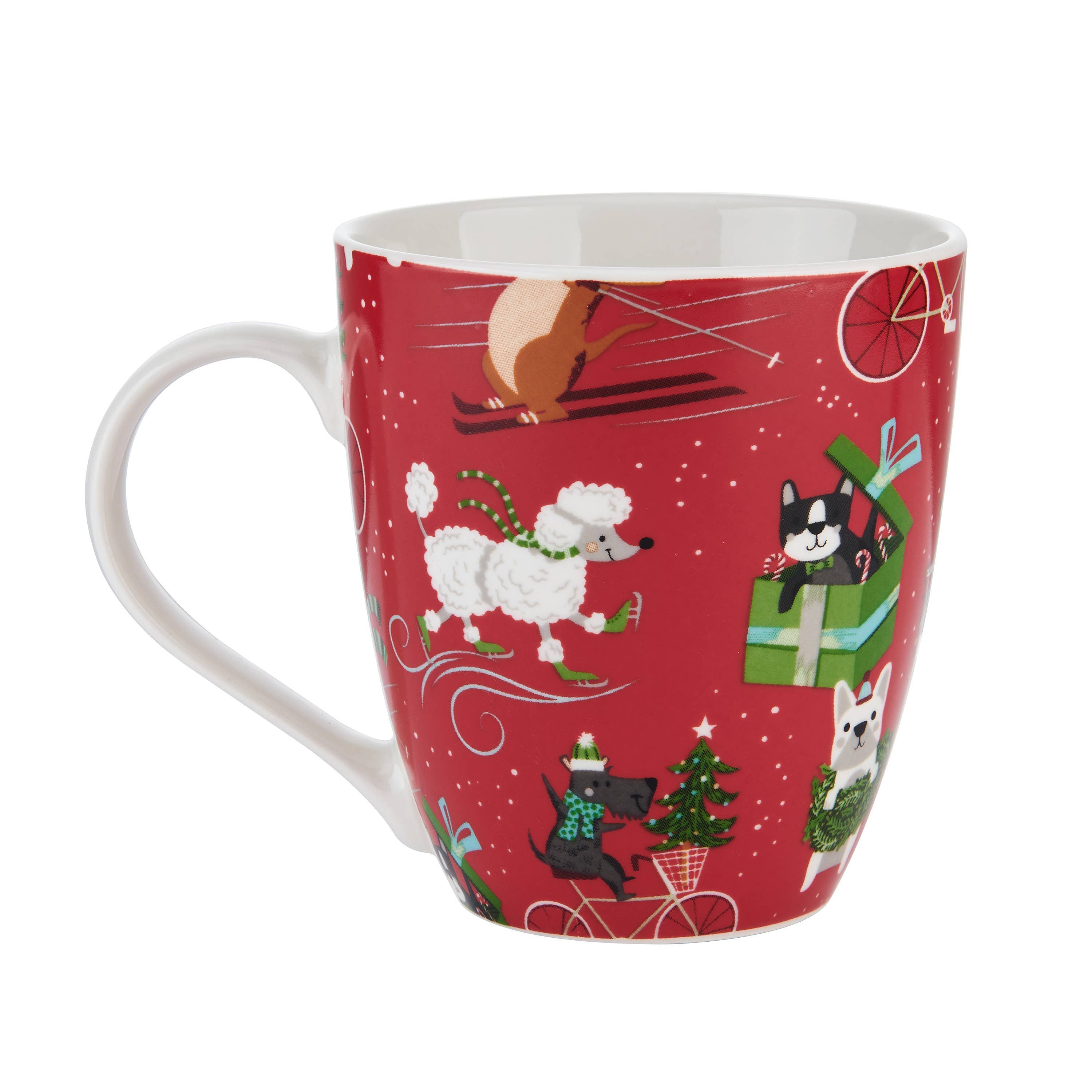 Pfaltzgraff Holiday Mug Celebrating Dogs 18oz Mug Porcelain、mySite、g9winljtr