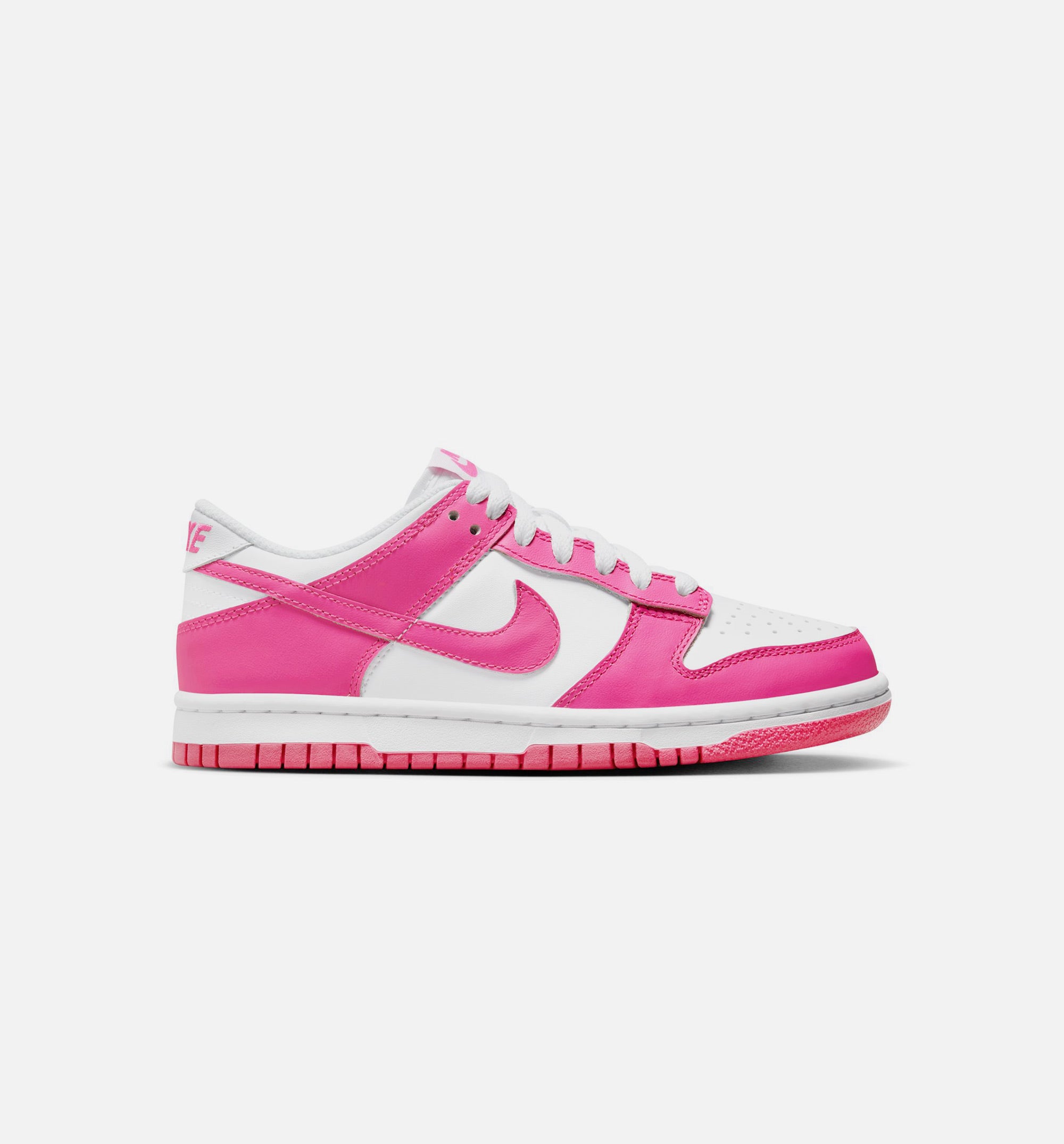 Dunk Low Laser Fushsia Grade School Lifestyle Shoe - White/Laser Fuchsia、mySite、dreamappss