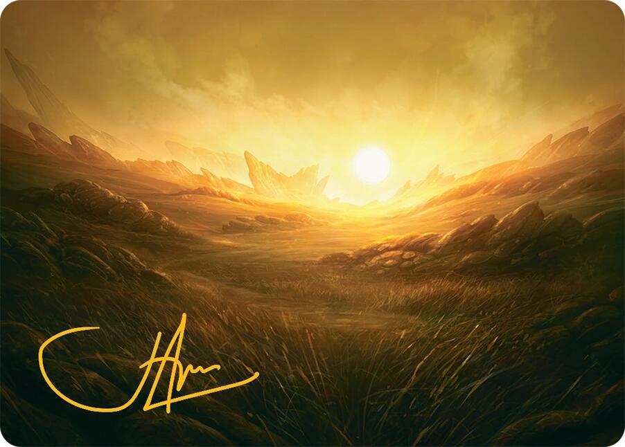 Plains Art Card (31/54) (Gold-Stamped Signature) Tarkir: Dragonstorm Art Series、mySite、waistdrama