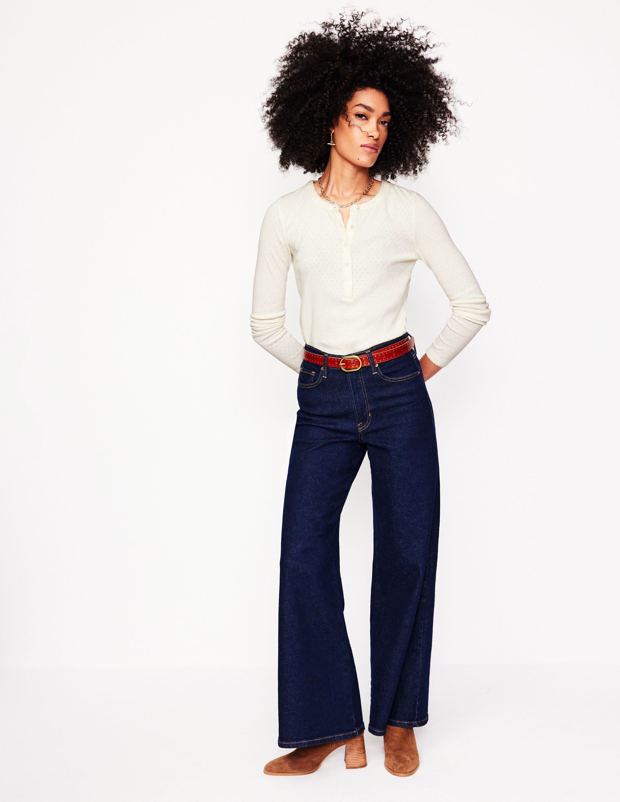  Pointelle Henley Top-Ivory、mySite、ashleygrahame