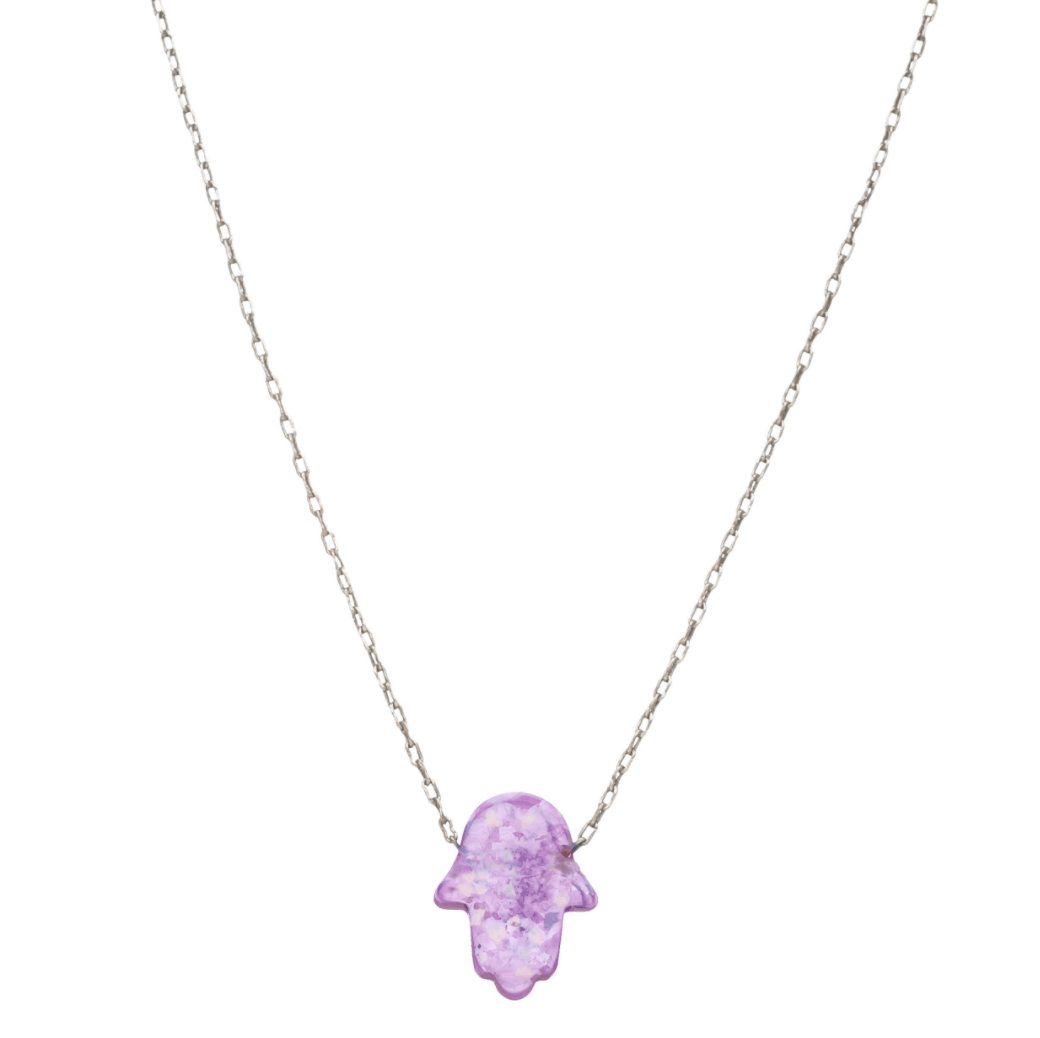 Pink Opal Hamsa Necklace、mySite、topwebapps