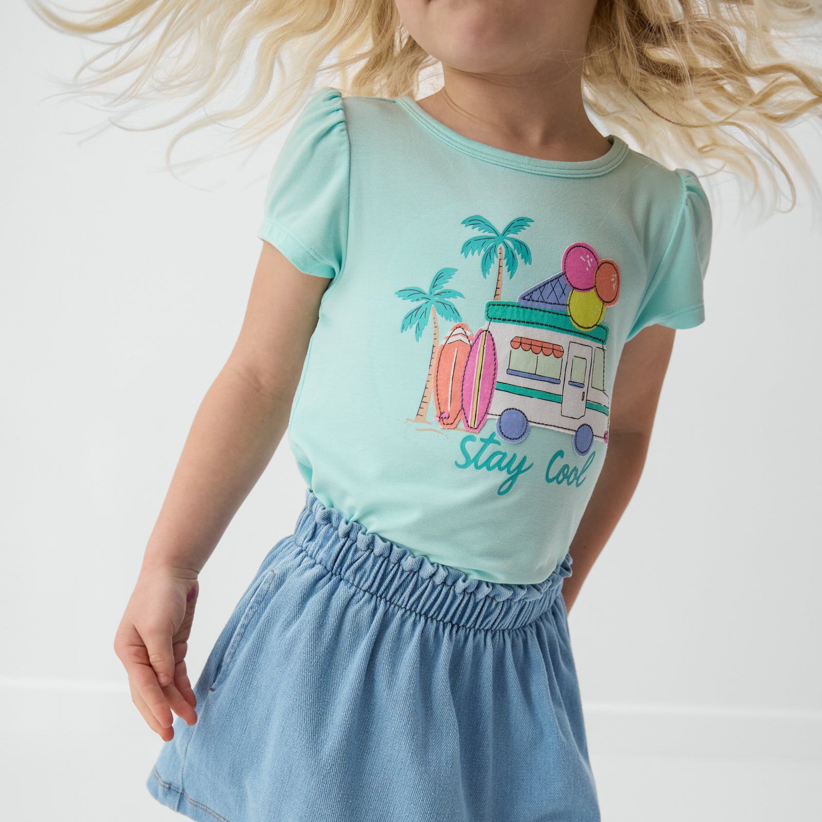  Aqua Mint Stay Cool Puff Sleeve Tee、mySite、layawaytickets