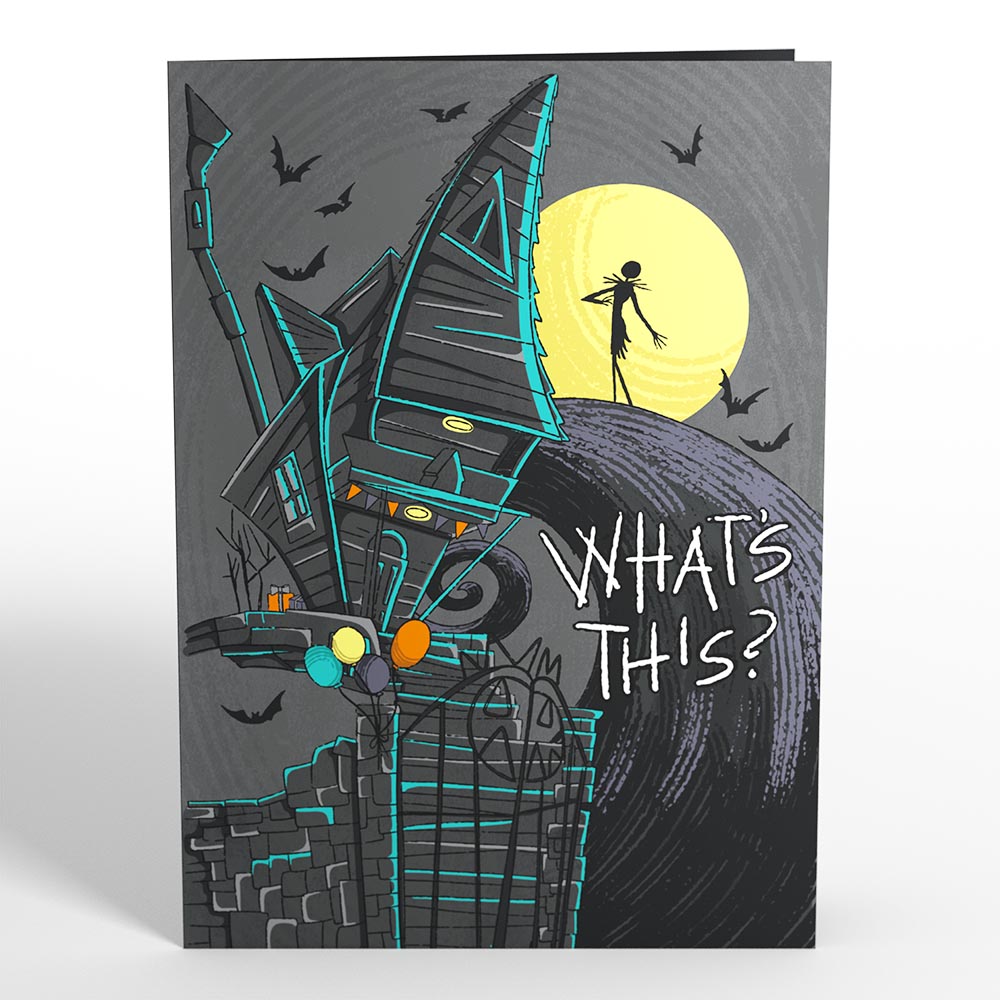 Disney Tim Burton’s The Nightmare Before Christmas Birthday Pop-Up Card & Flower Buds Bouquet Bundle、mySite、solidvoid