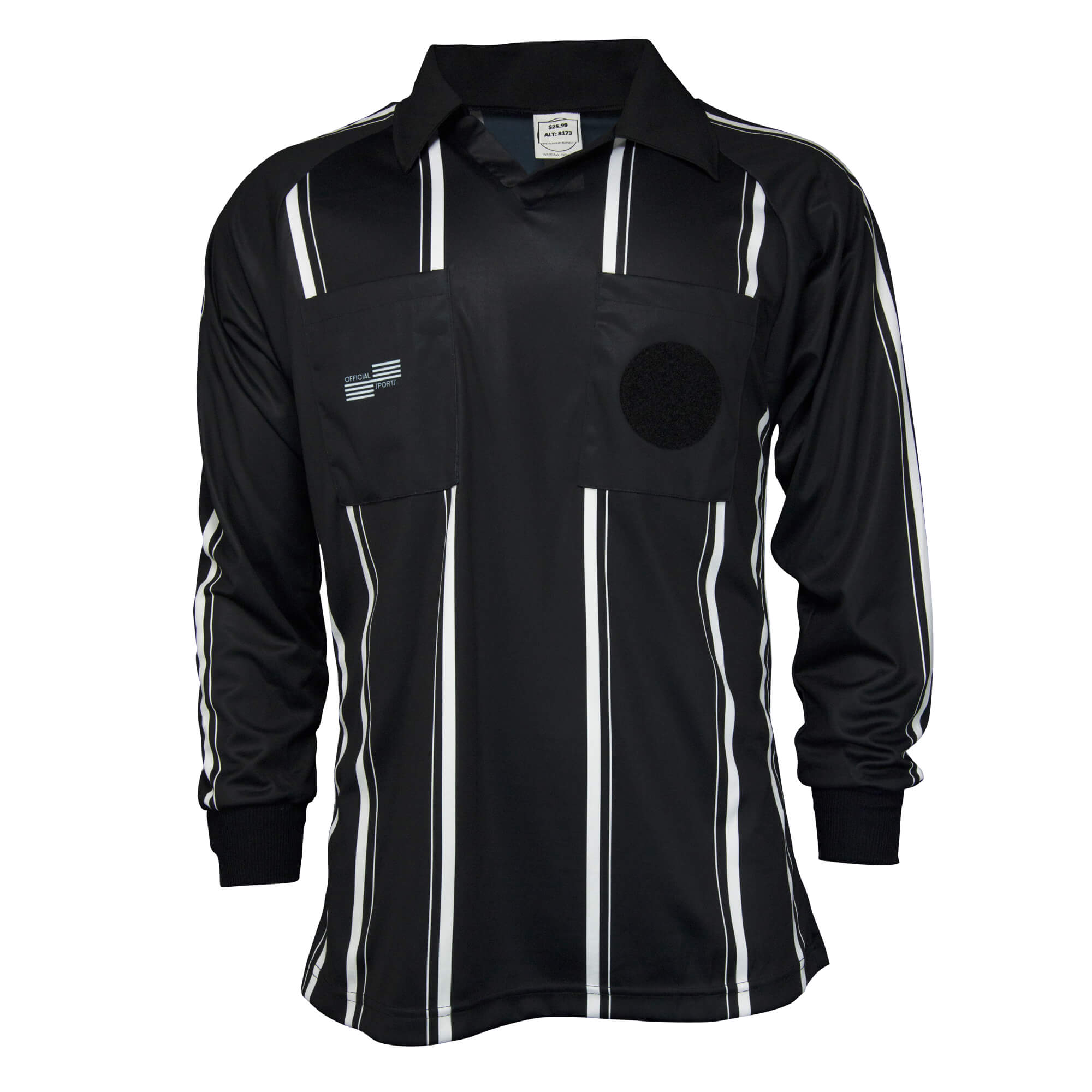 Official Sports Men's USSF Economy Long Sleeve Shirt Black/White、mySite、noshort