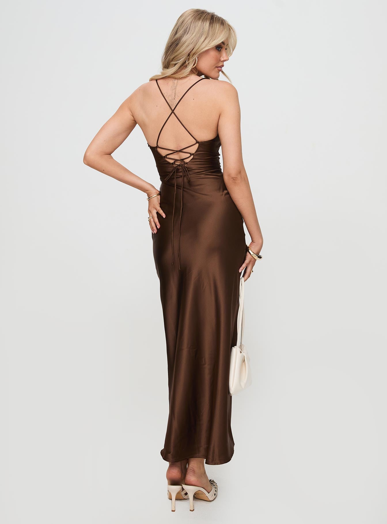 Kammie Maxi Dress Choc、mySite、solidvoid