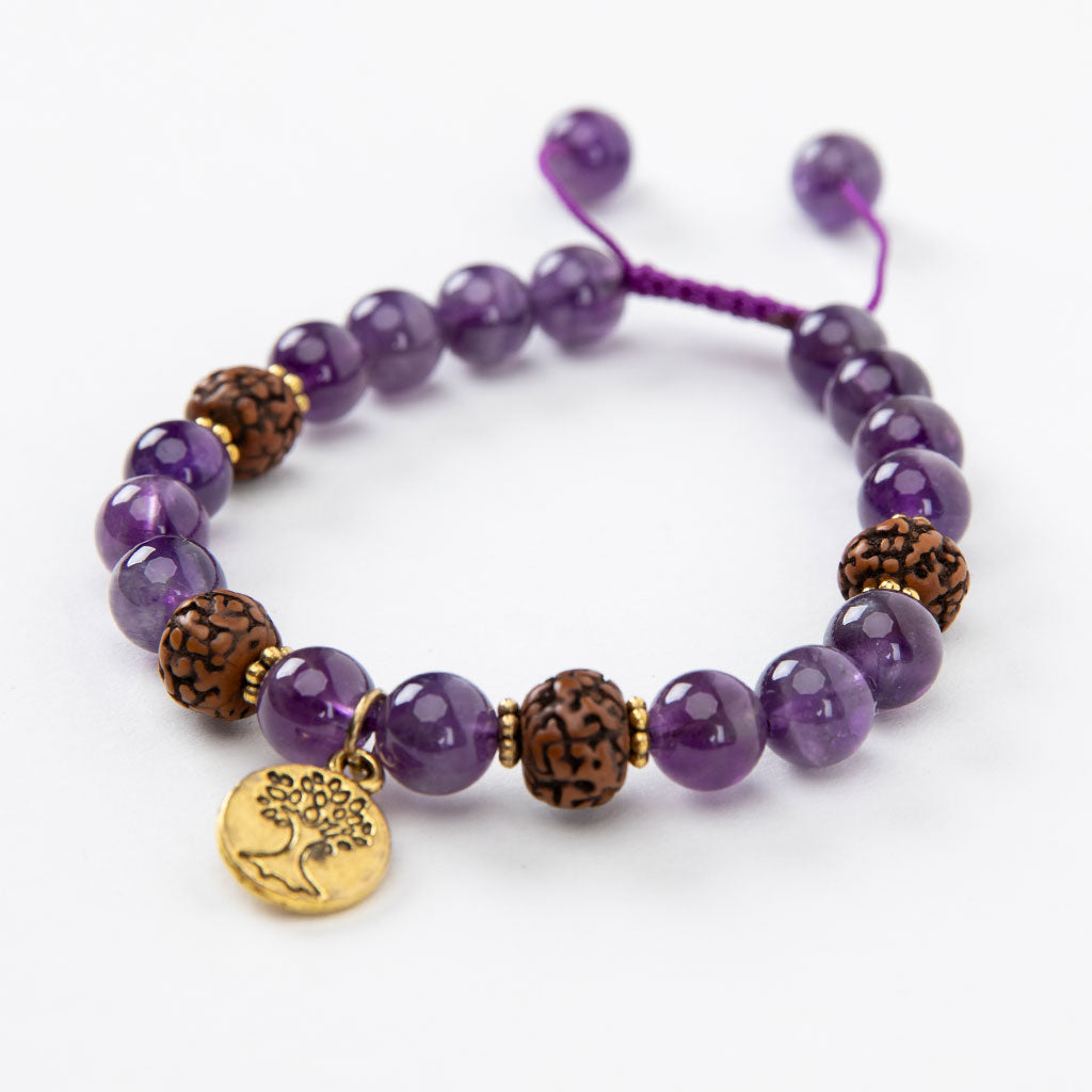 Amethyst & Gold Tree of Life Bracelet、mySite、topwebapps