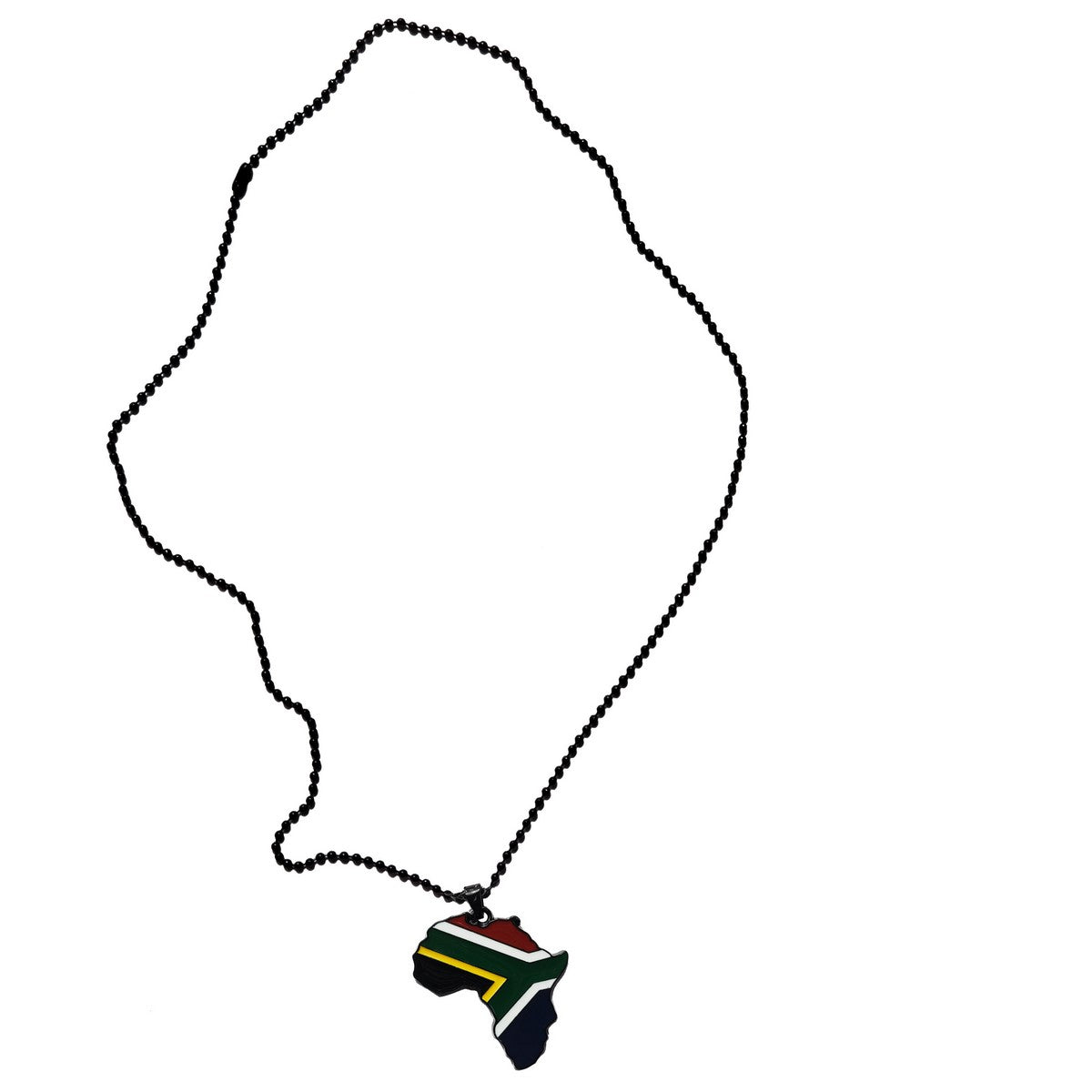 South Africa Flag Pendant Necklace Africa Map Necklace、mySite、solidvoid