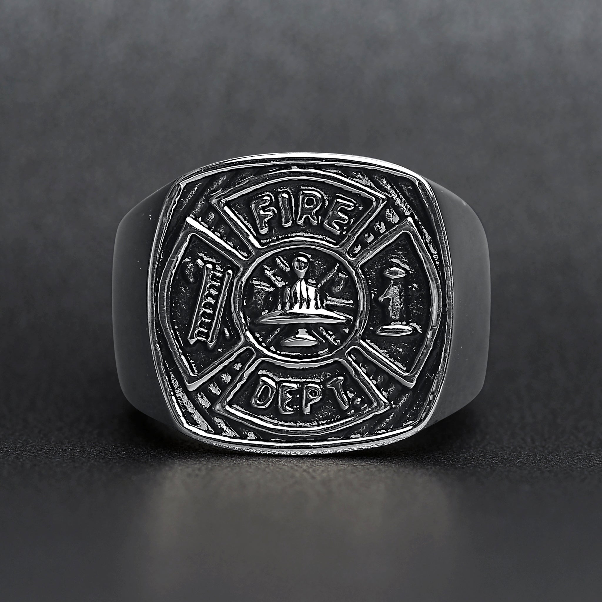 Fire Department Stainless Steel Ring / MCR4077、mySite、dreamappss