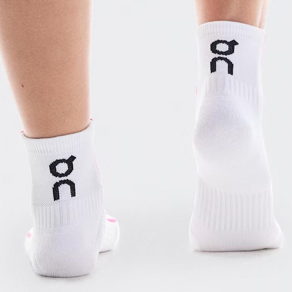 On Court Mid 1 Pack Socks - White/Pink、mySite、neckold