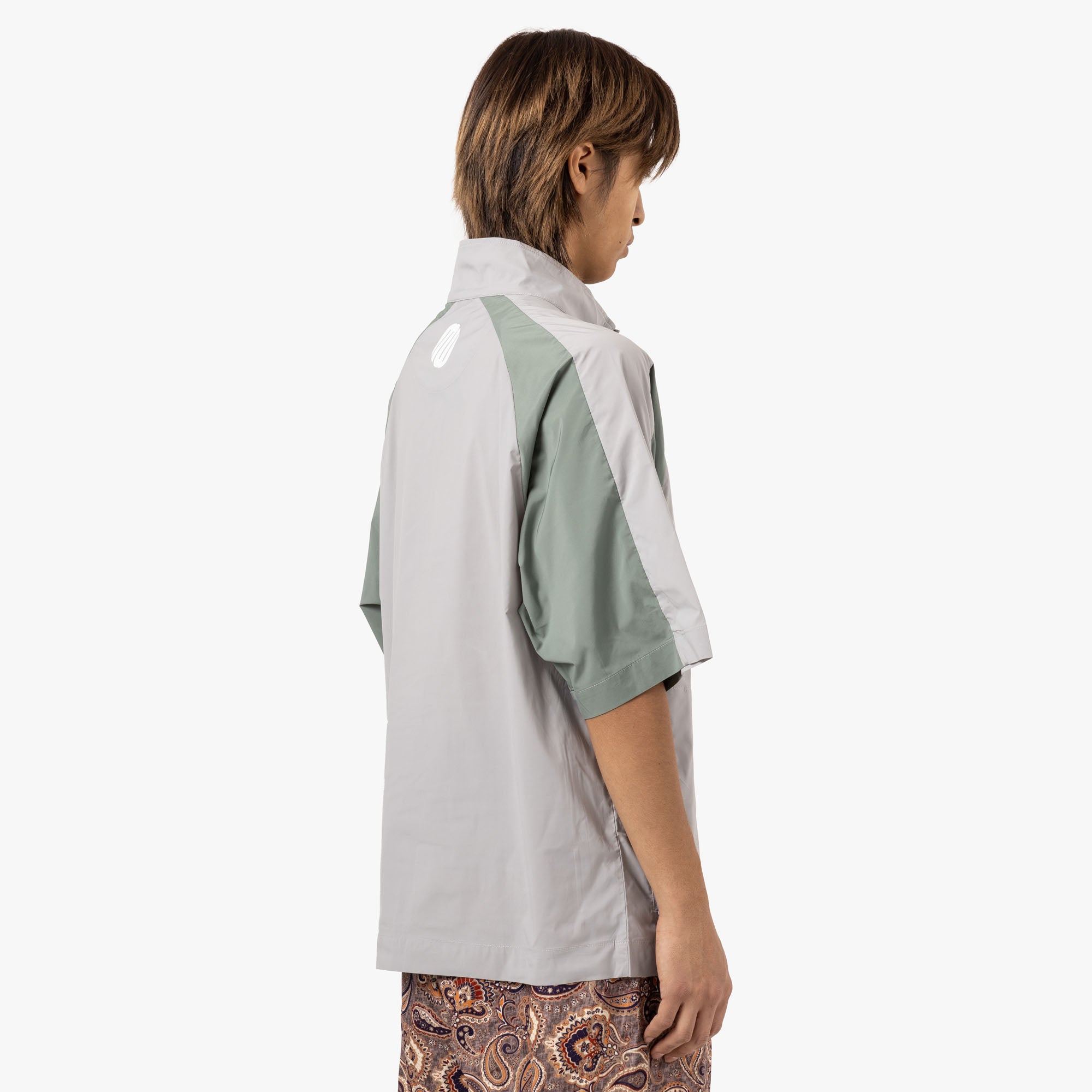  Metalwood Short Sleeve Paneled Wind Shirt Titanium / Sage、mySite、merchandisen