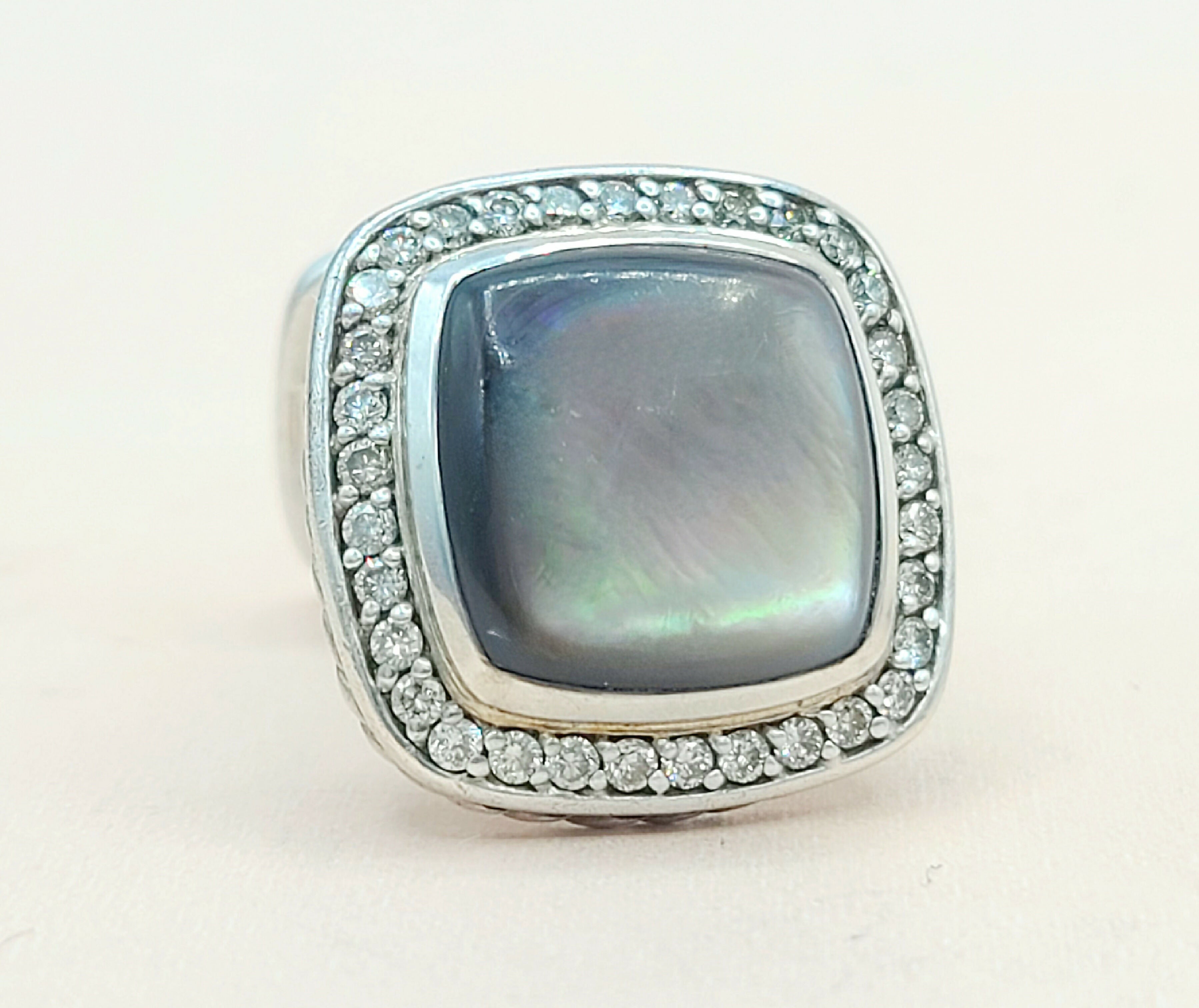 David Yurman Albion Cufflinks Black Mother of Pearl & Diamond、mySite、hinf8tx79