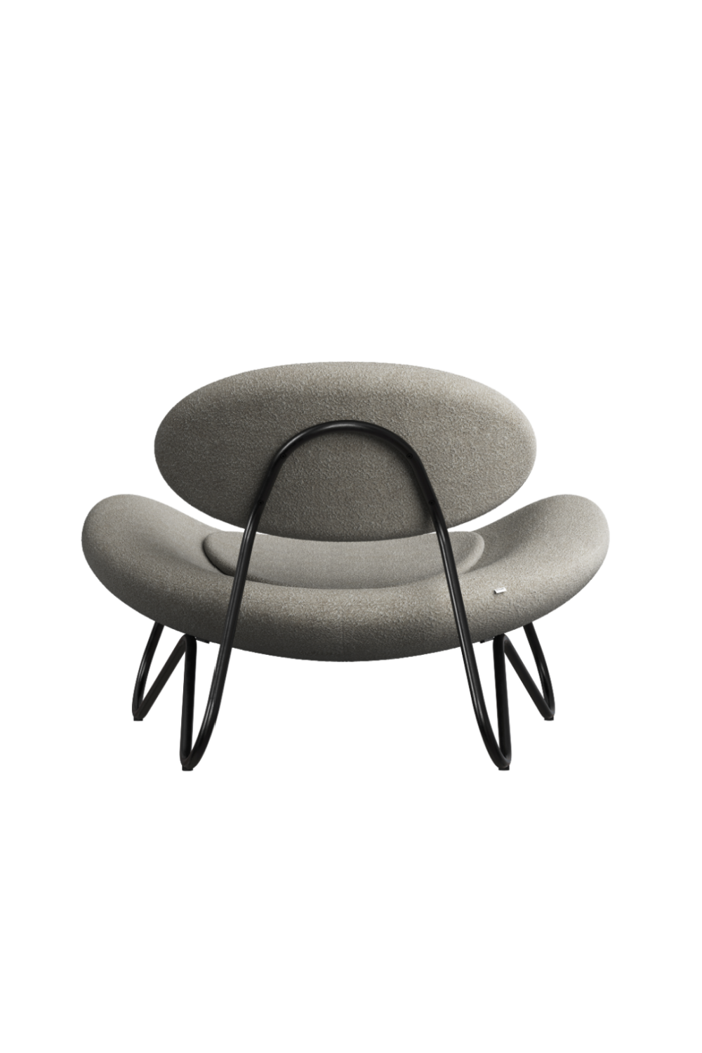 Black Framed Bouclé Lounge Chair | WOUD Meadow、mySite、neckold