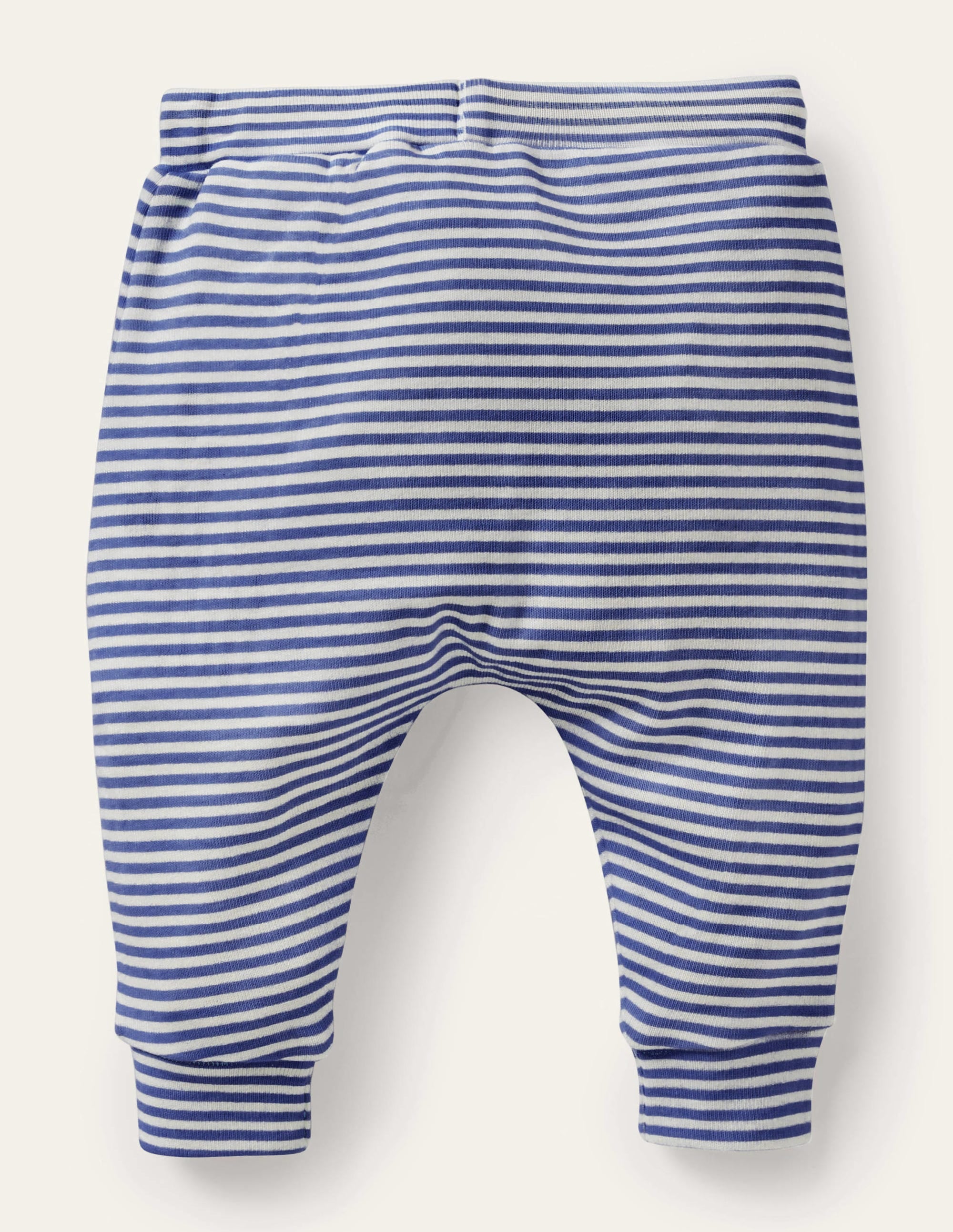  GOTS Organic Newborn Trousers-Ivory/Starboard Blue、mySite、ashleygrahame