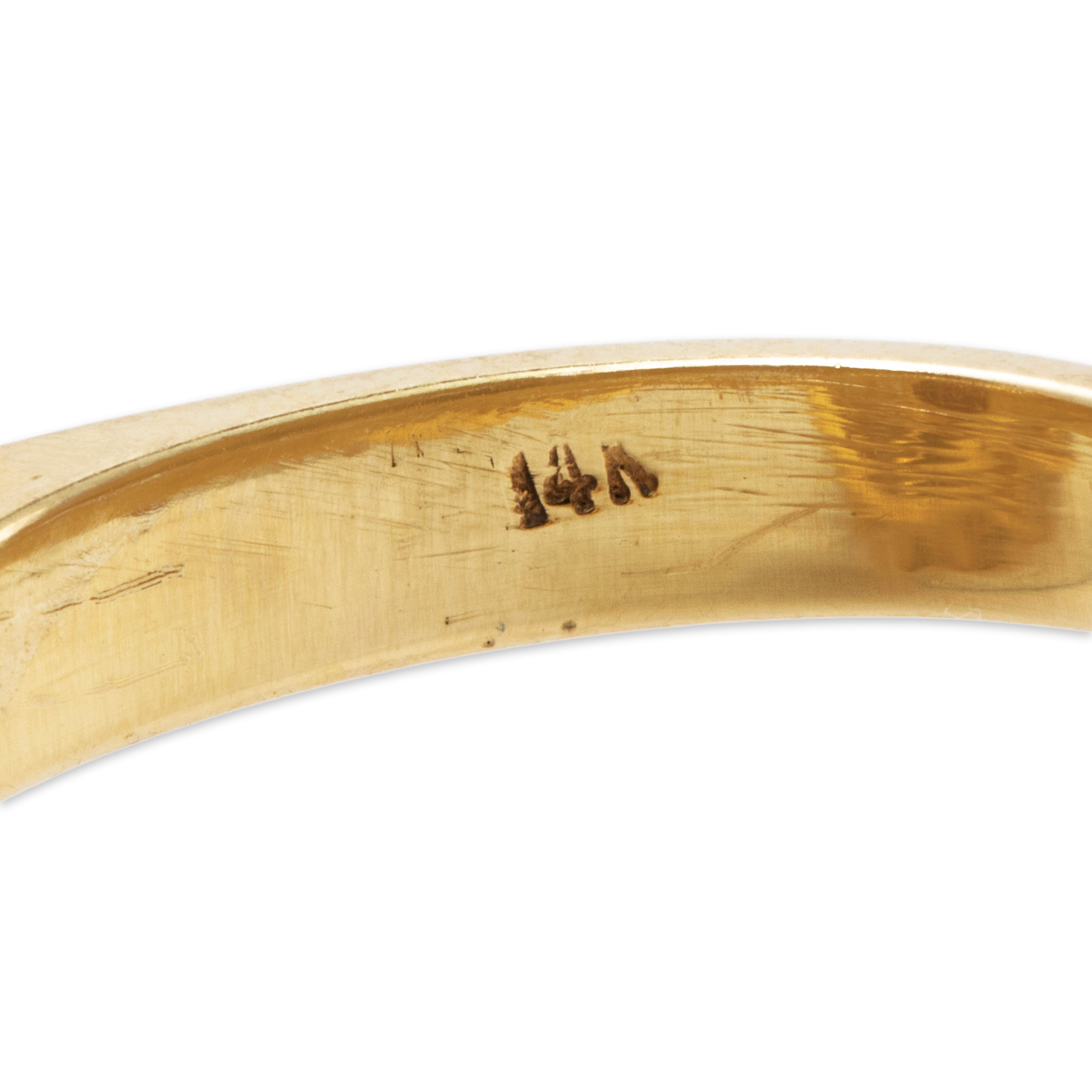 Vintage Stunning 14k Yellow Gold Tourmaline 1.5cttw Diamond Ballerina Halo Ring、mySite、hinf8tx79