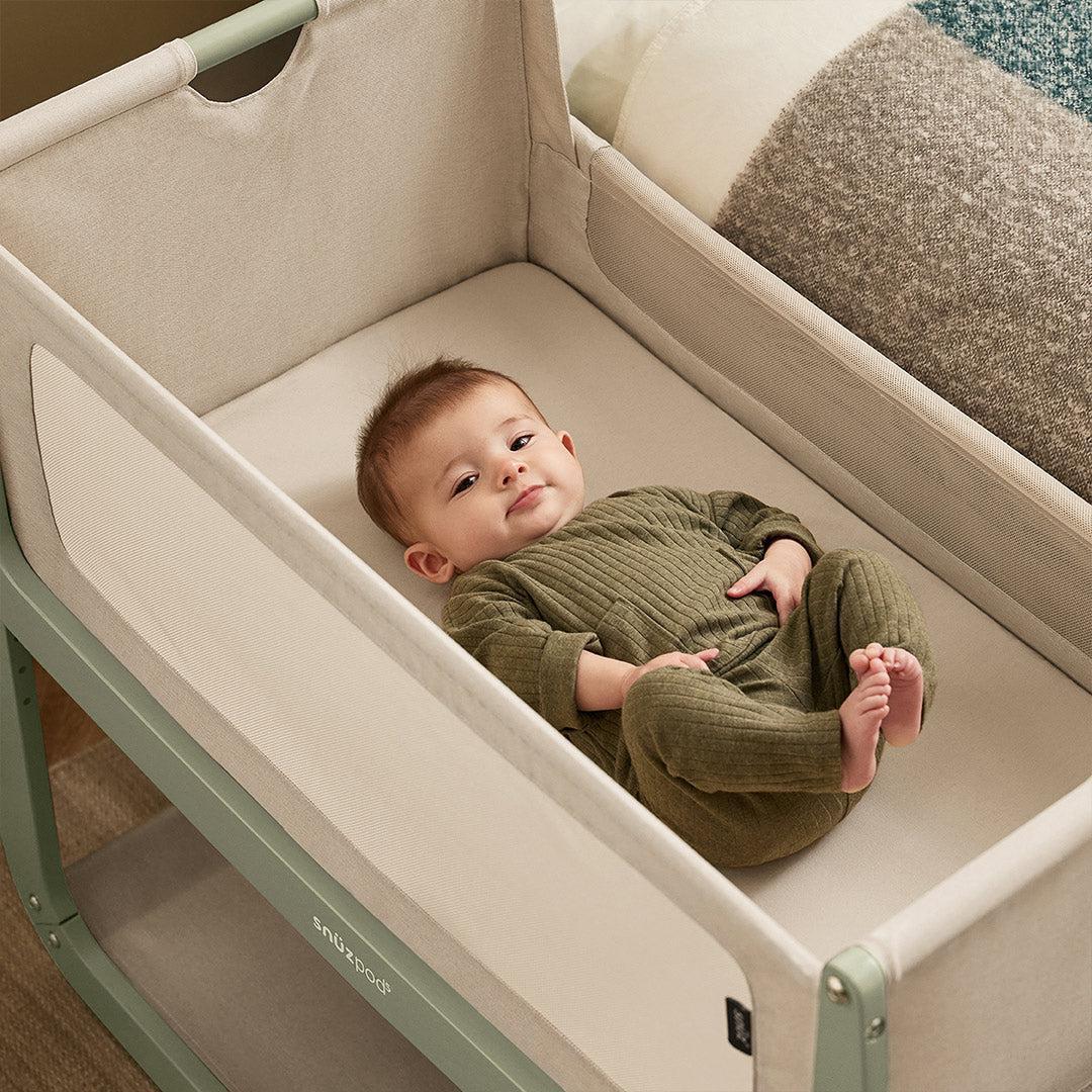  SnuzPod 5 Bedside Crib - Sage、mySite、merchandisen