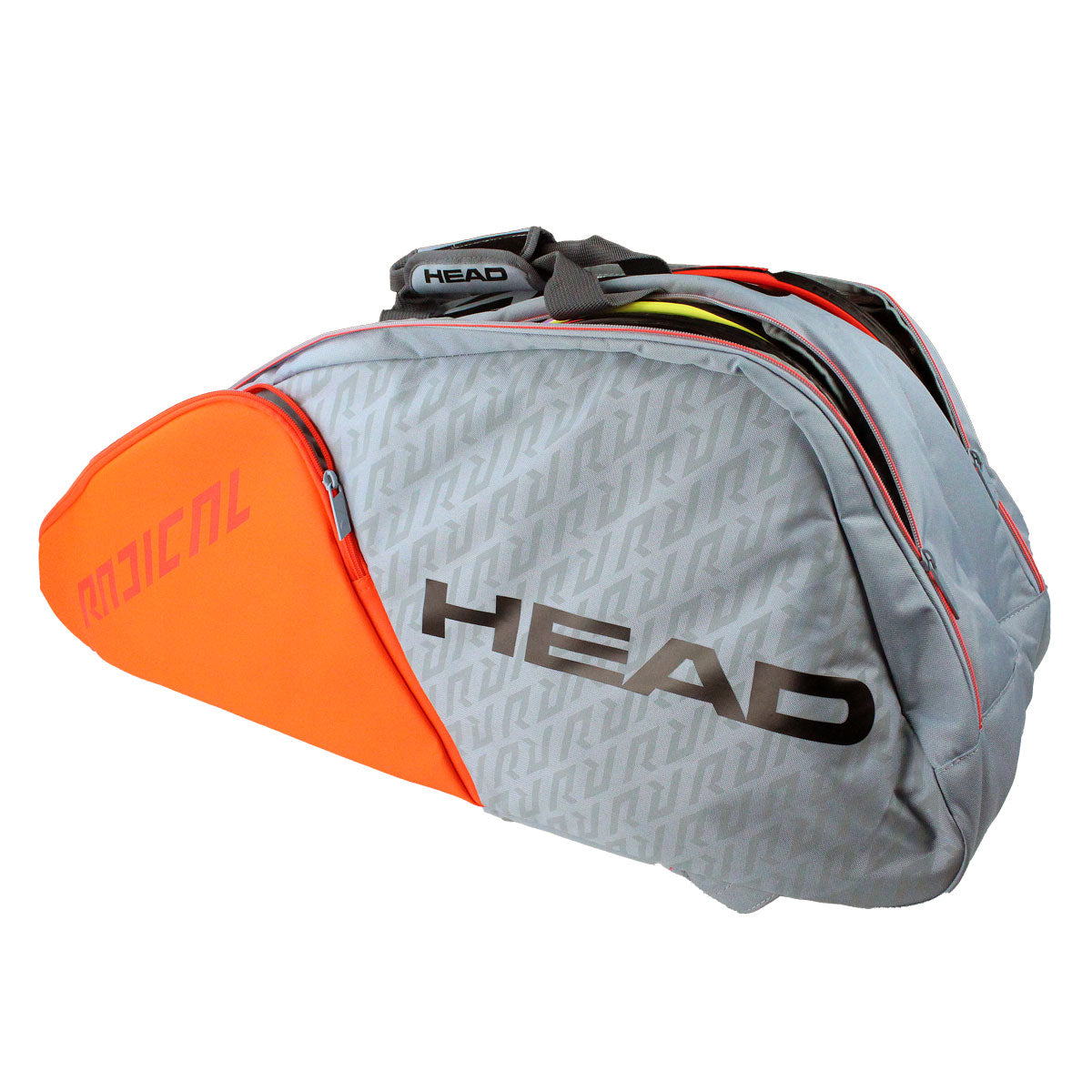 Head Radical Supercombi 9 Pack Racquet Bag (Grey/Orange)